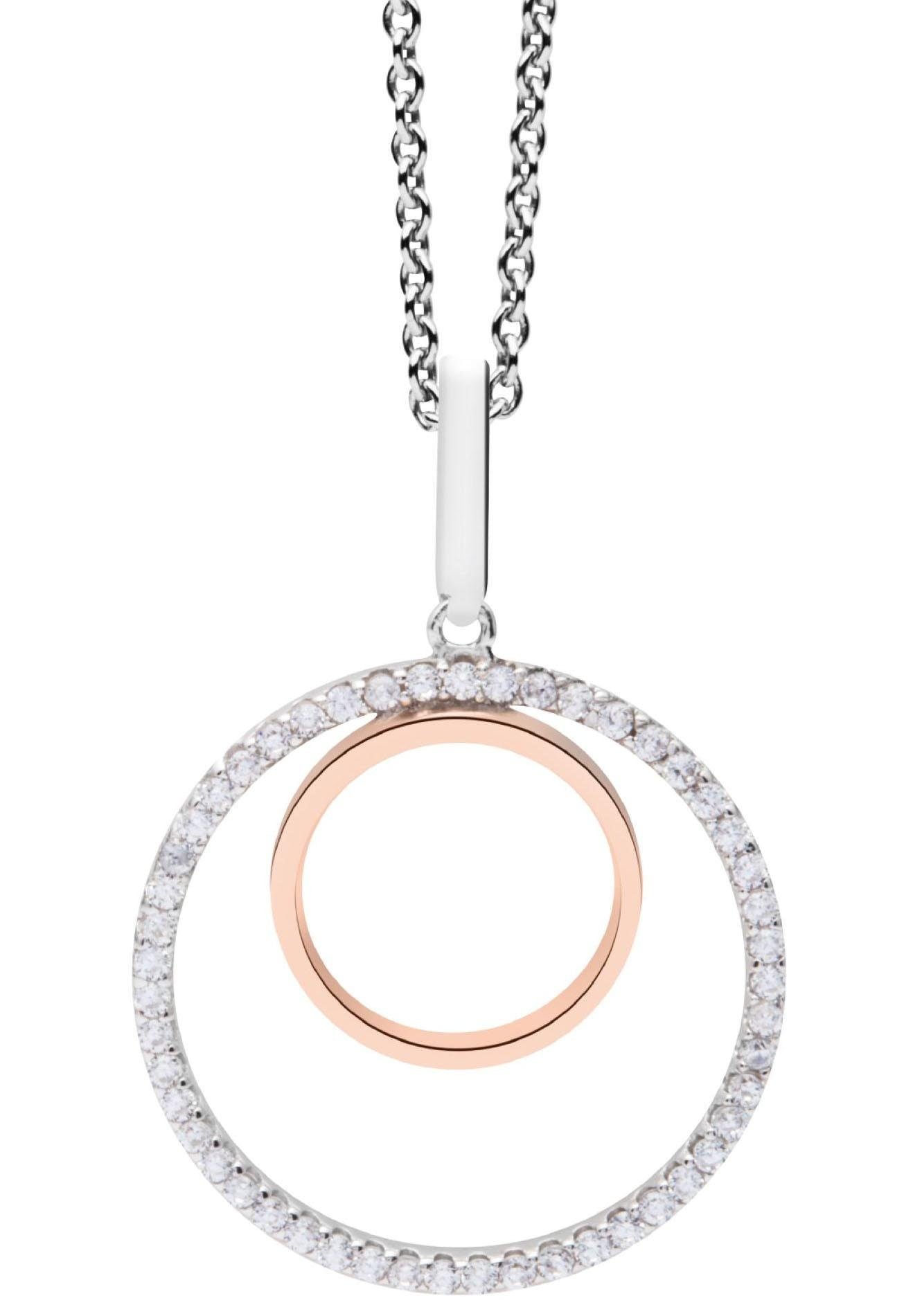 NANA KAY Kette mit Anhänger »Swinging Silver, Kreise, ST1556«, mit Zirkonia kaufen