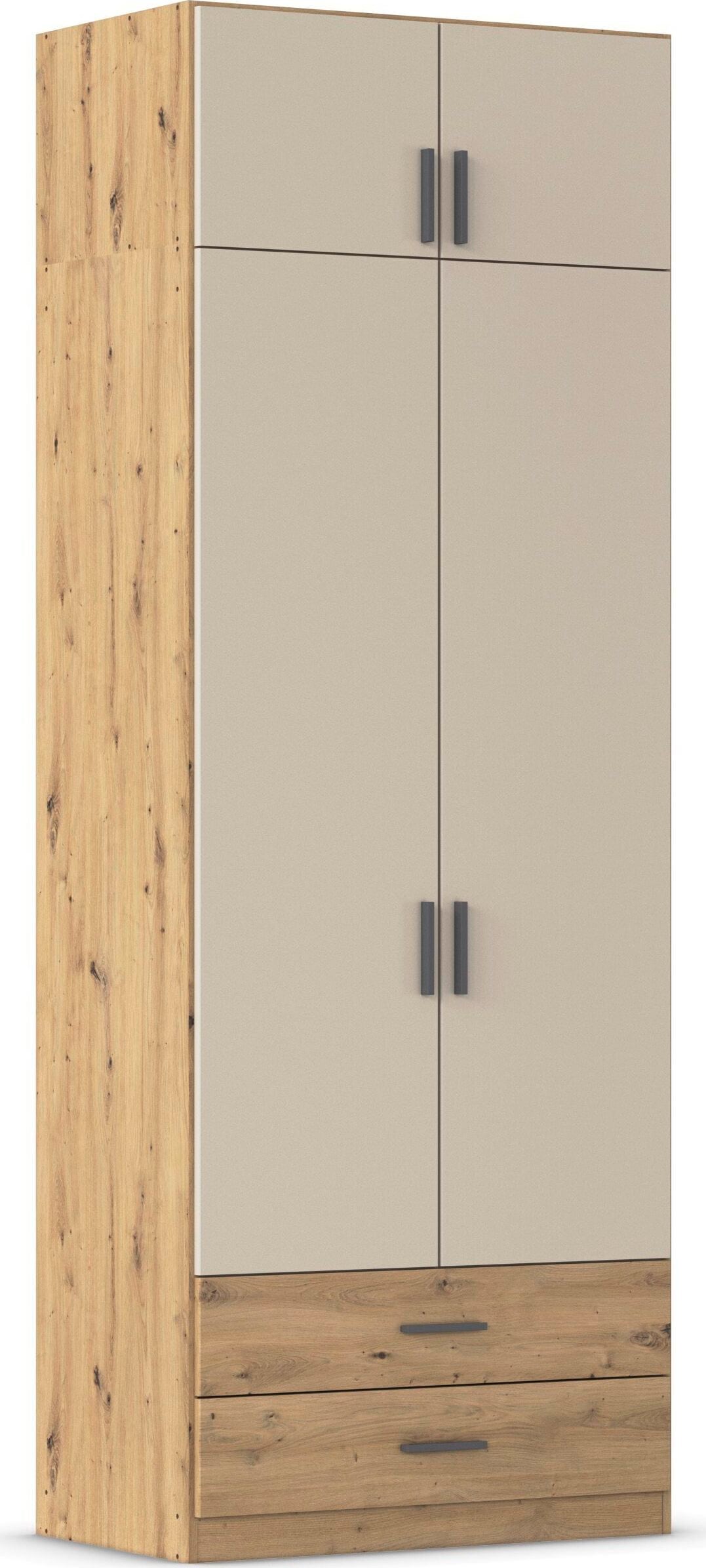 rauch "Schrank Garderobe Wäscheschrank GAMMA in 4 Breiten 91-226 cm" 3 verschiedene Ausstattungen BASIC/CLASSIC/PREMIUM (inkl. SOFT-CLOSE), mit Schubladen und Schrankaufsatz, schlichtes Design MADE IN GERMANY