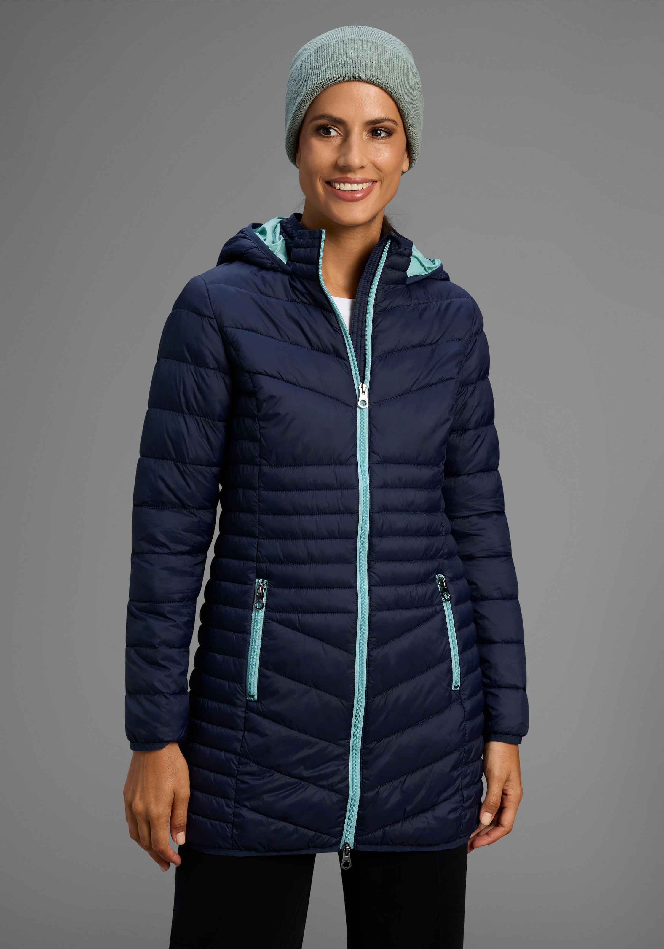 KangaROOS Steppjacke, mit Kapuze, für den Übergang, aus leichtem Webmateria günstig online kaufen