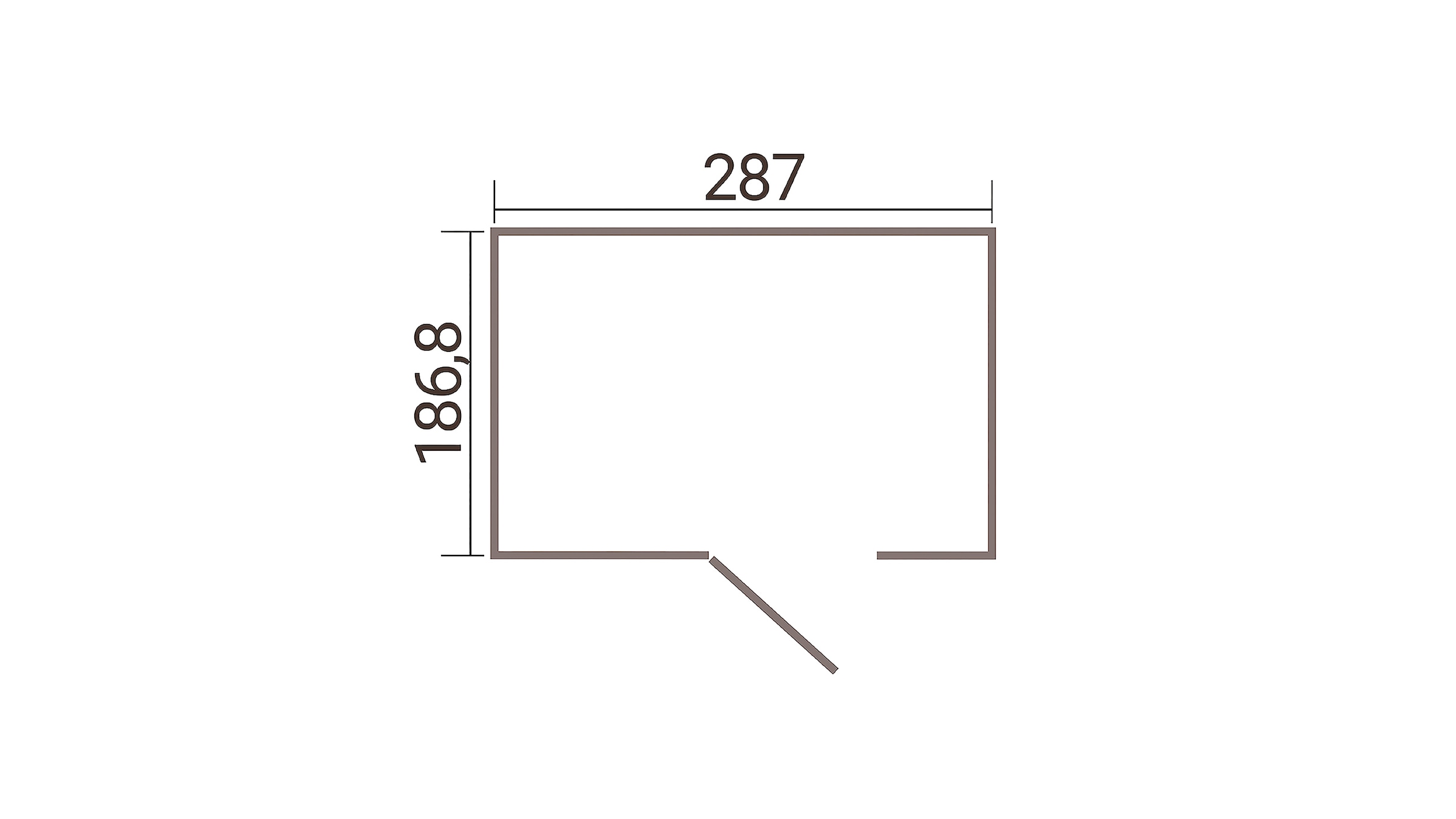 weka Gerätehaus »Gary 8« Metall pulverbeschichtet, Größe 8