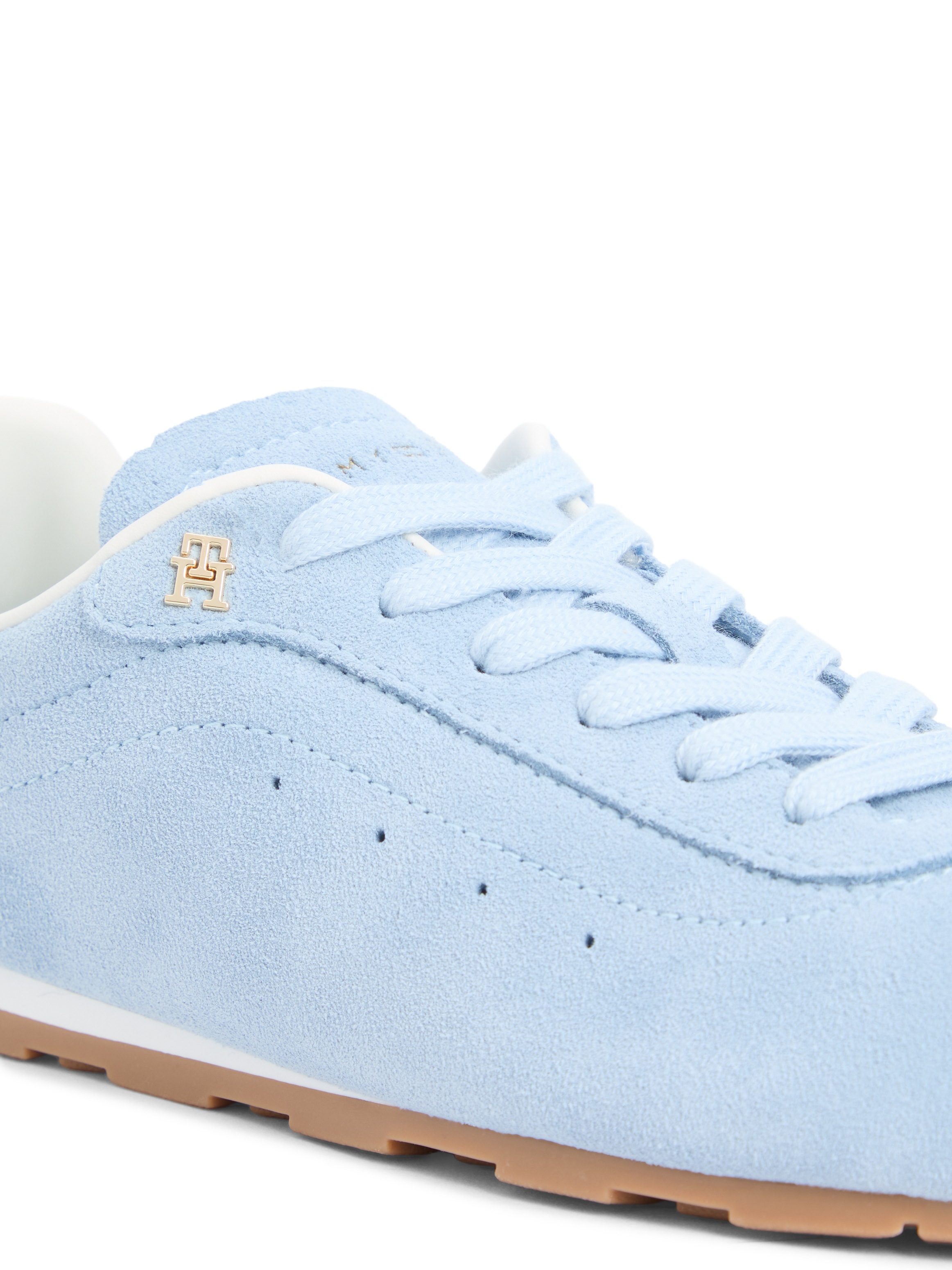 Tommy Hilfiger Sneaker "TH BELLA LOW RUNNER SUEDE" Halbschuh, Schnürer, Fre günstig online kaufen