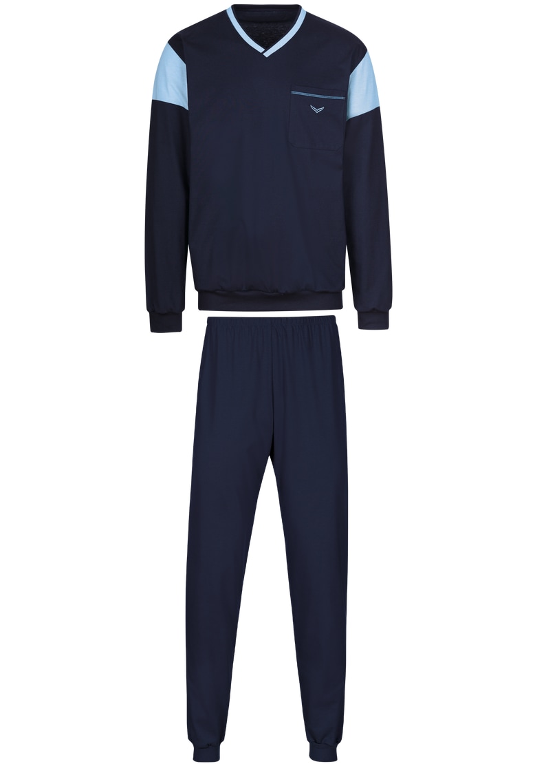 Trigema Schlafanzug "TRIGEMA Schlafanzug in modischem Design", 1 Stk. günstig online kaufen