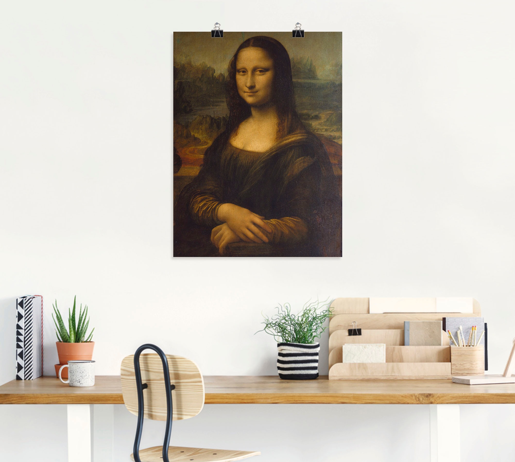 Artland Wandbild "Mona Lisa. Um 1503" Porträts 1 Stk. tlg. als Leinwandbild günstig online kaufen