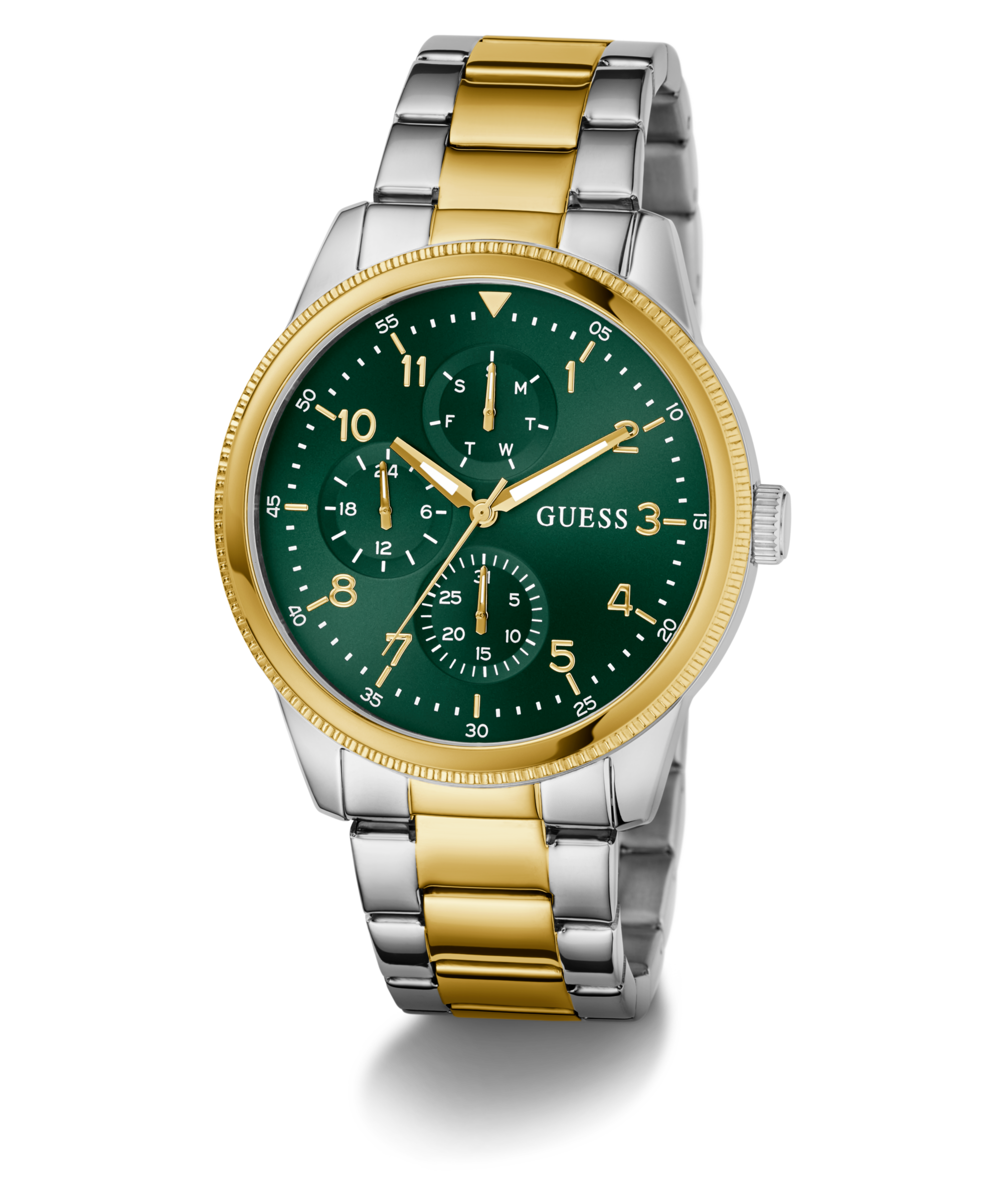 Guess Multifunktionsuhr »IAN« Quarzuhr, Armbanduhr, Herrenuhr, Edelstahlarmband, Datum
