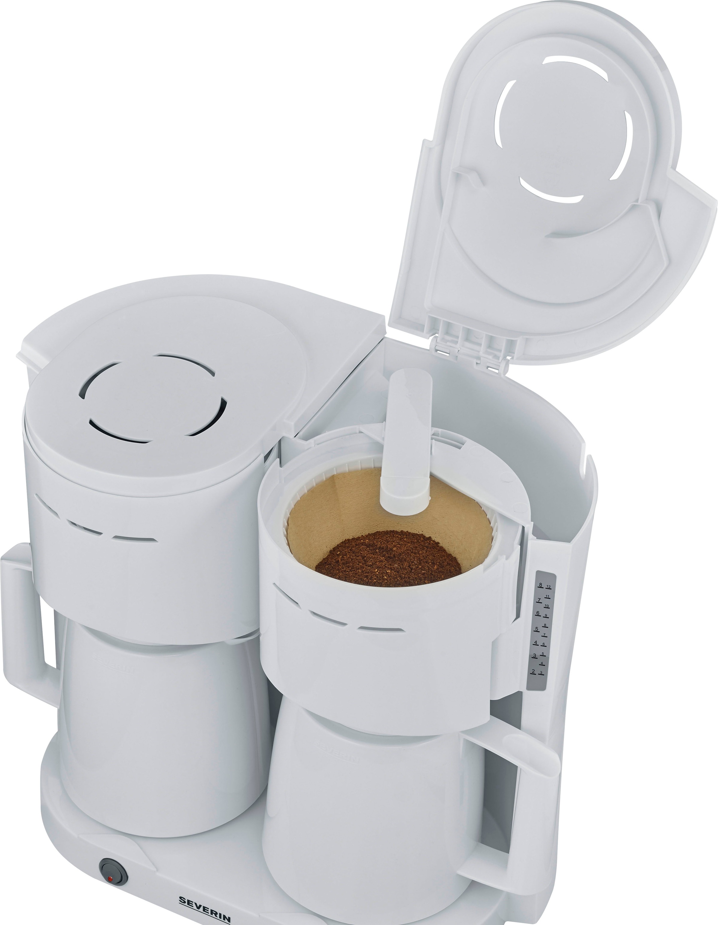 Severin Filterkaffeemaschine »KA 9314 Duo-Filterkaffeemaschine mit 2 Thermokannen«, 1 l Kaffeekanne, Papierfilter, 1x4