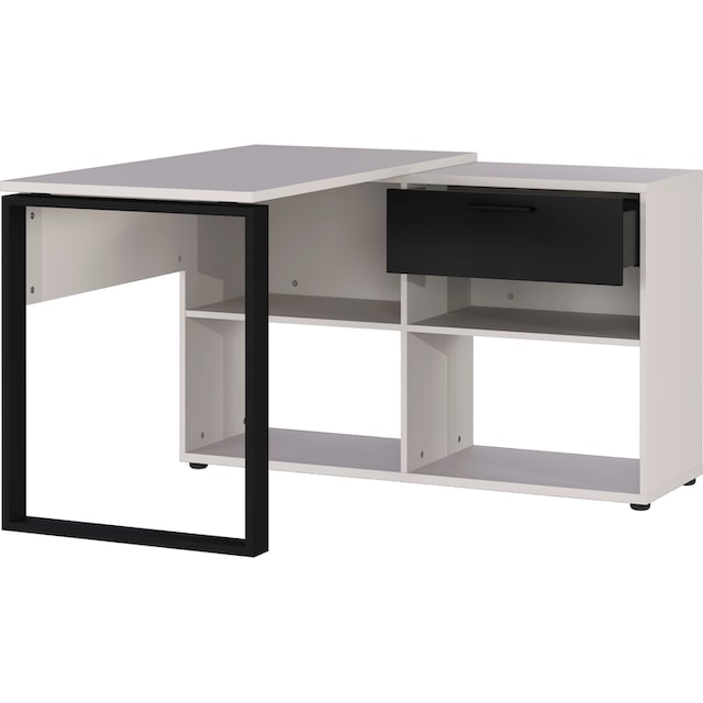 GERMANIA Büro-Set »Fenton«, (3 St.), inkl. Schreibtisch mit integriertem  Sideboard und zwei Aktenschränken | BAUR