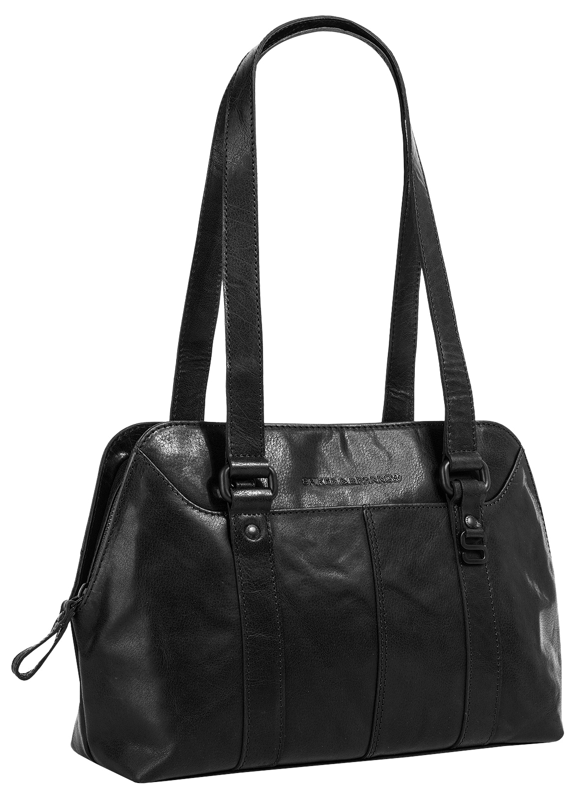 Spikes & Sparrow Henkeltasche, echt Leder