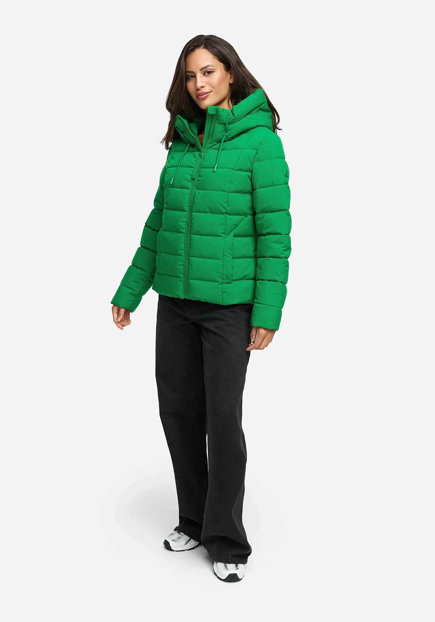 Thumbnail - Marikoo Winterjacke "Tayenaa" mit schmaler Steppung und extra hohem Kragen