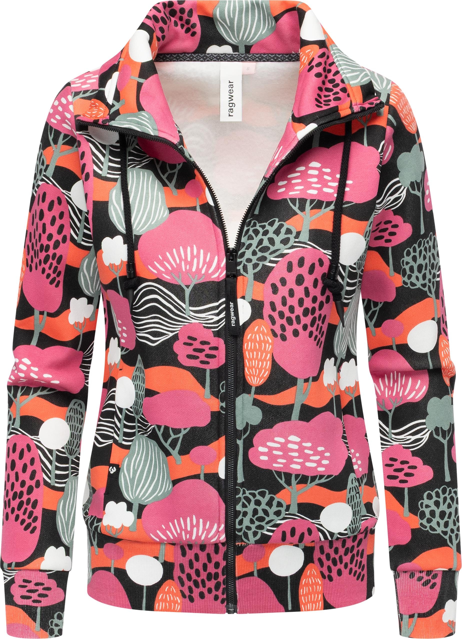 Ragwear Sweatjacke "Ronette Print" Zip-Jacke mit Allover-Print und hohem Kr günstig online kaufen