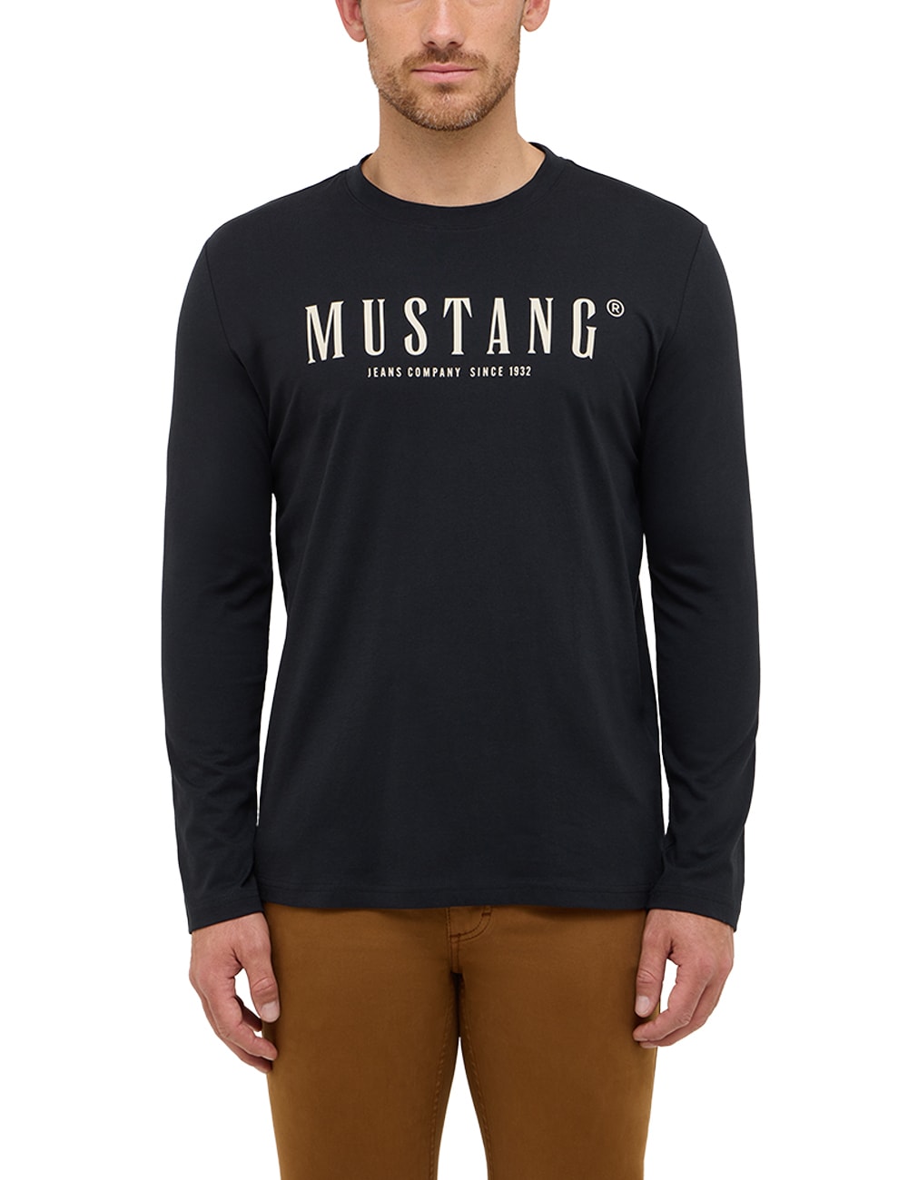 MUSTANG Langarmshirt "Herren Style Asheville" günstig online kaufen