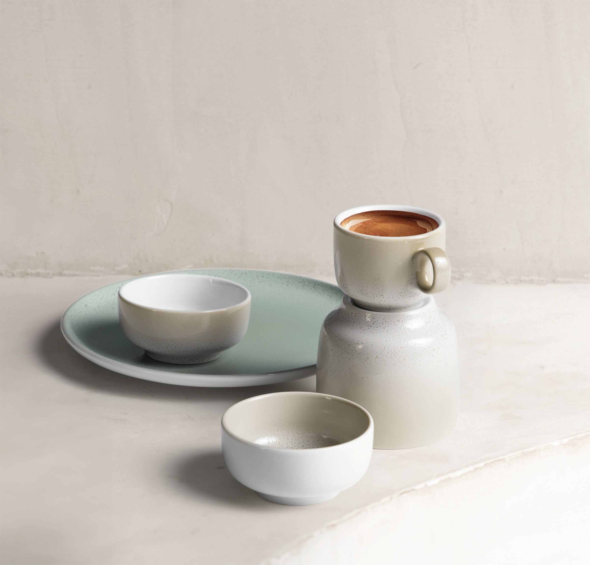 Seltmann Weiden Tafelservice »Sento Home, Geschirr-Set, 12-teilig«, (Set, 12 tlg., 6x Speiseteller, 6x Suppenteller), Teller-Set, harmonisch geschwungene Form