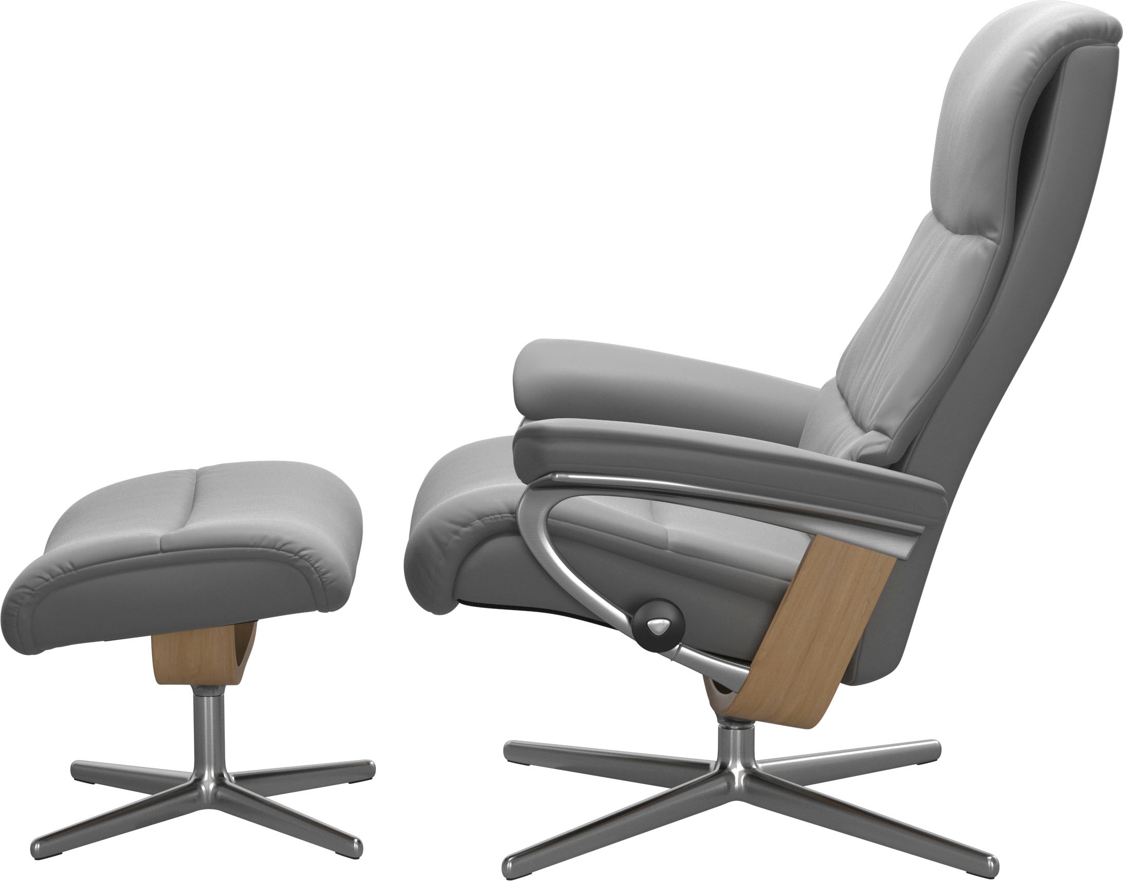 Holzakzent M »View«, Eiche & mit kaufen Größe Relaxsessel Cross L, Base, | Stressless® BAUR S,