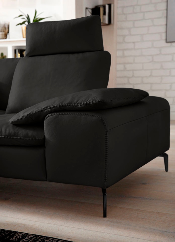 Thumbnail - W.SCHILLIG Ecksofa "valentinoo, Designsofa, elegant und bequem, L-Form" mit Sitztiefenverstellung, Breite 318 cm