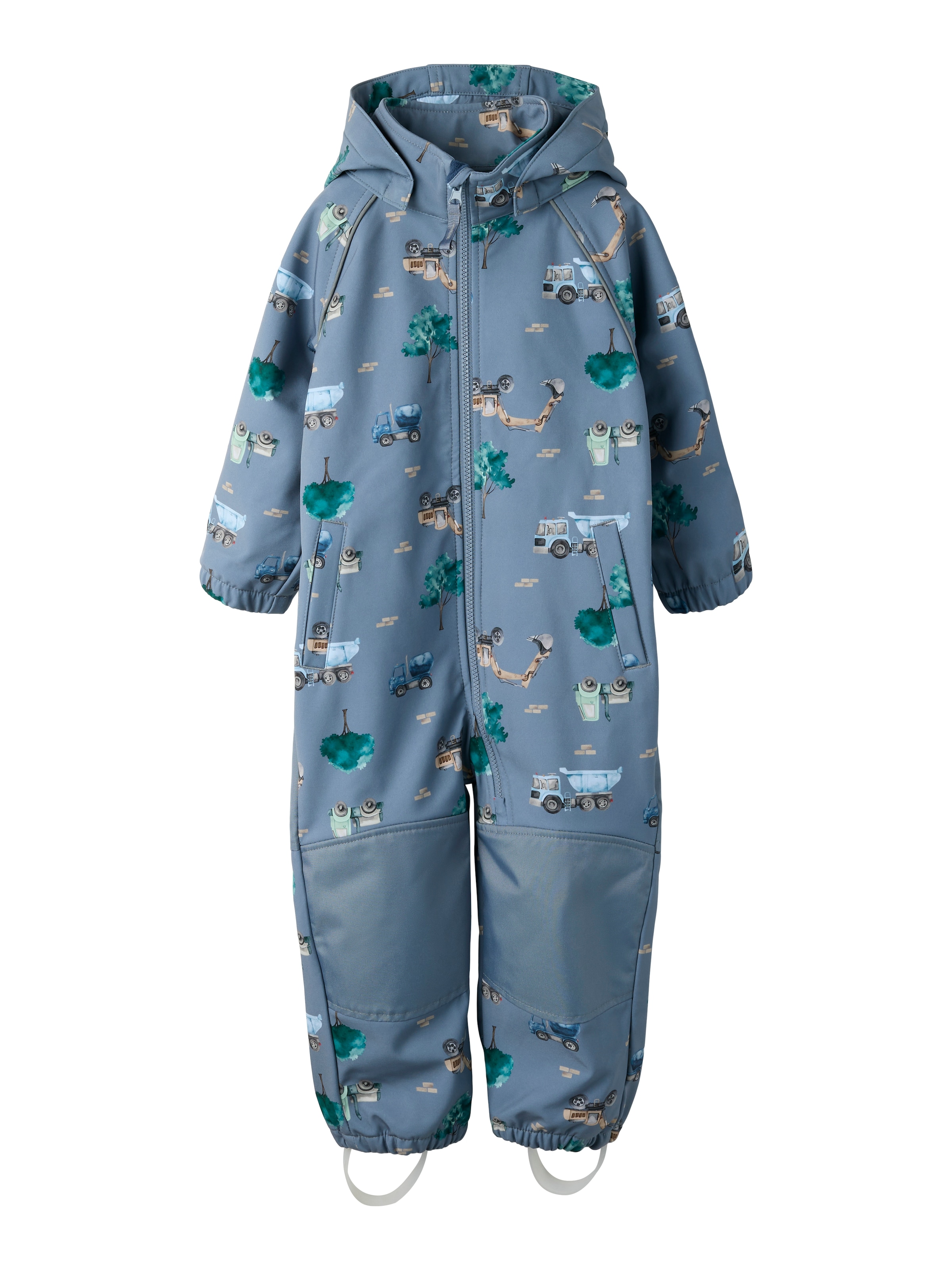Name It "NMMALFA08 SOFTSHELL SUIT AOP 1FO NOOS" mit dekorativen und reflektierenden Details