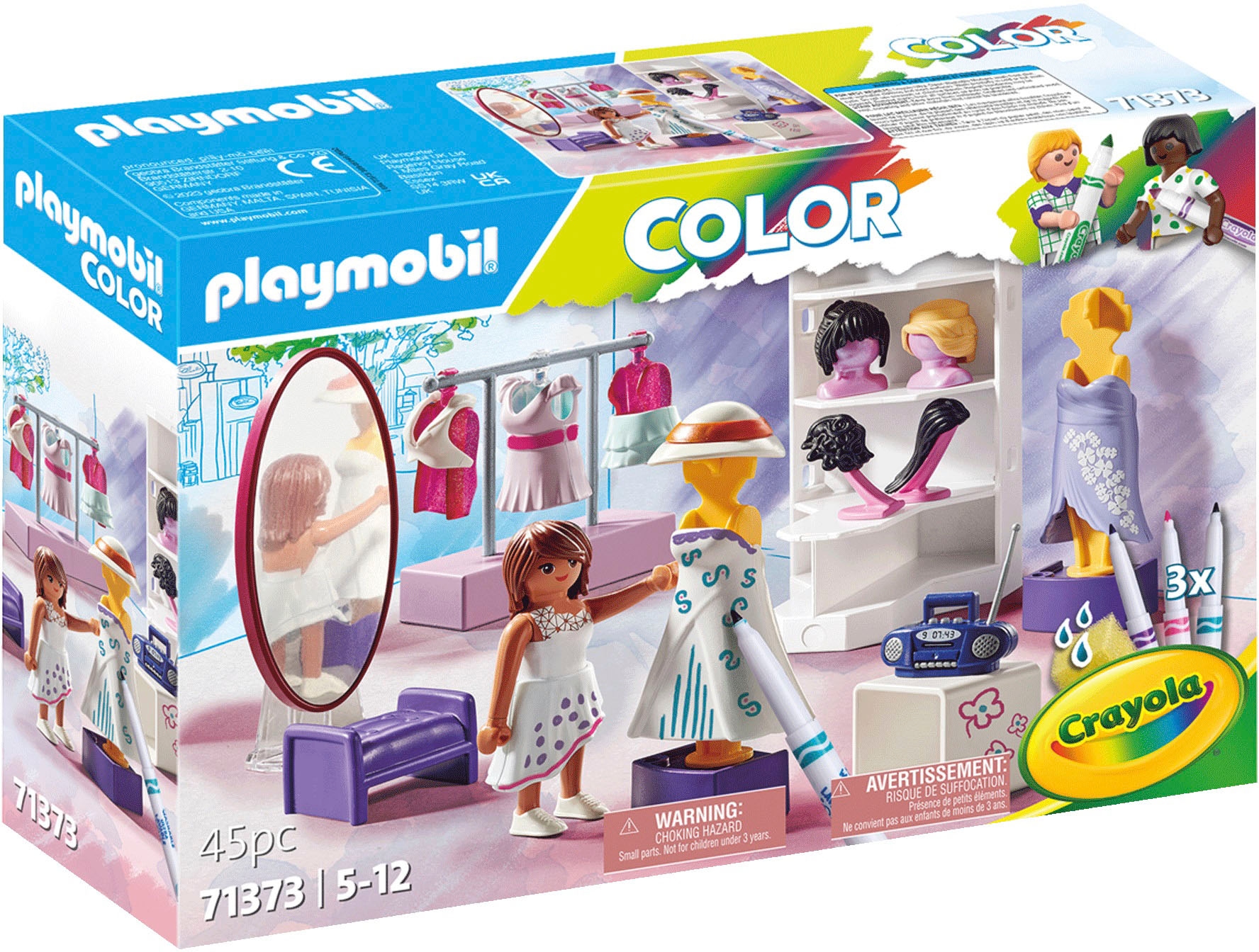 Playmobil® Konstruktions-Spielset »Fashion Design Set (71373), Color«, (45 St.)