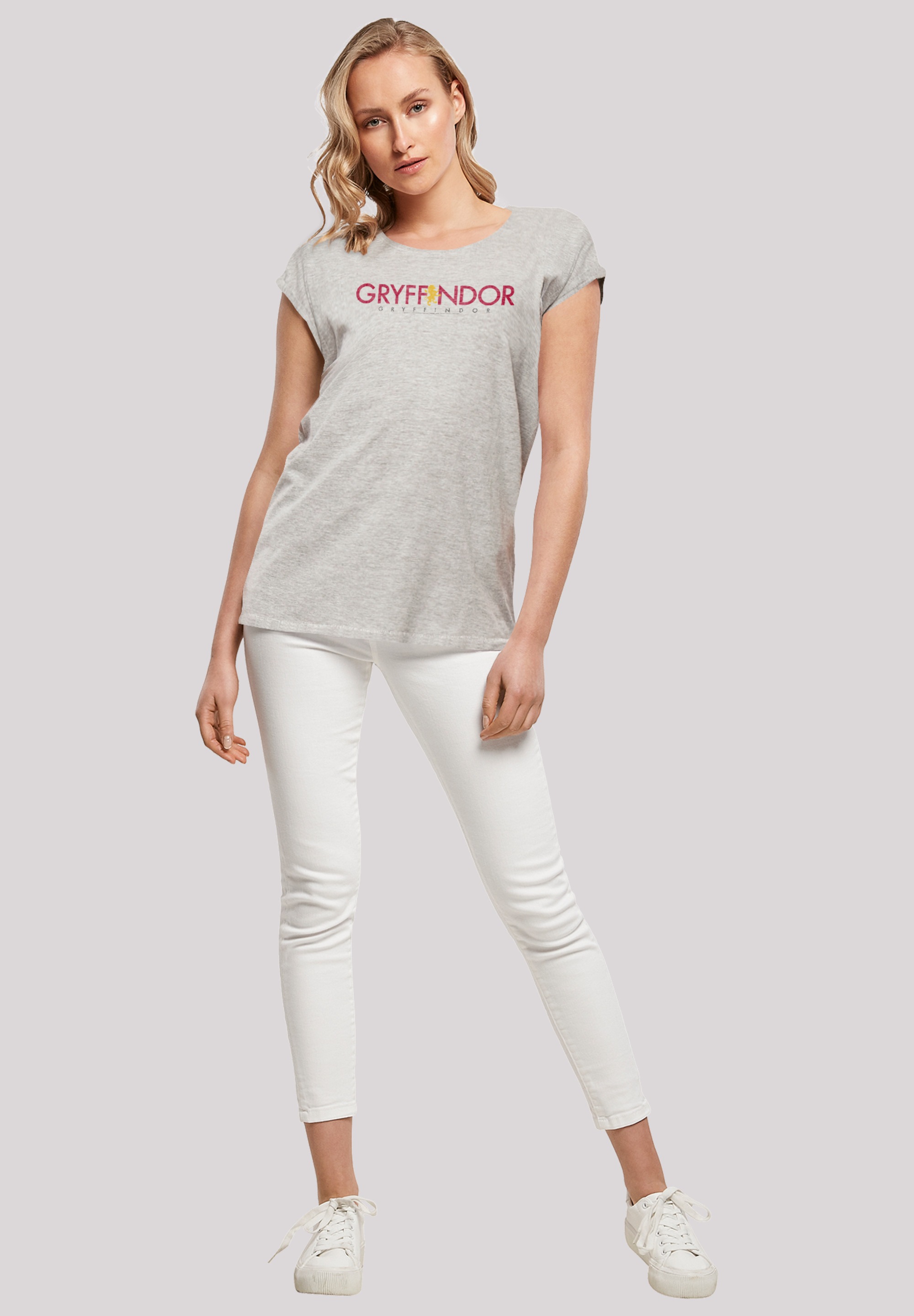 F4NT4STIC T-Shirt »Harry Potter Gryffindor Text« Print