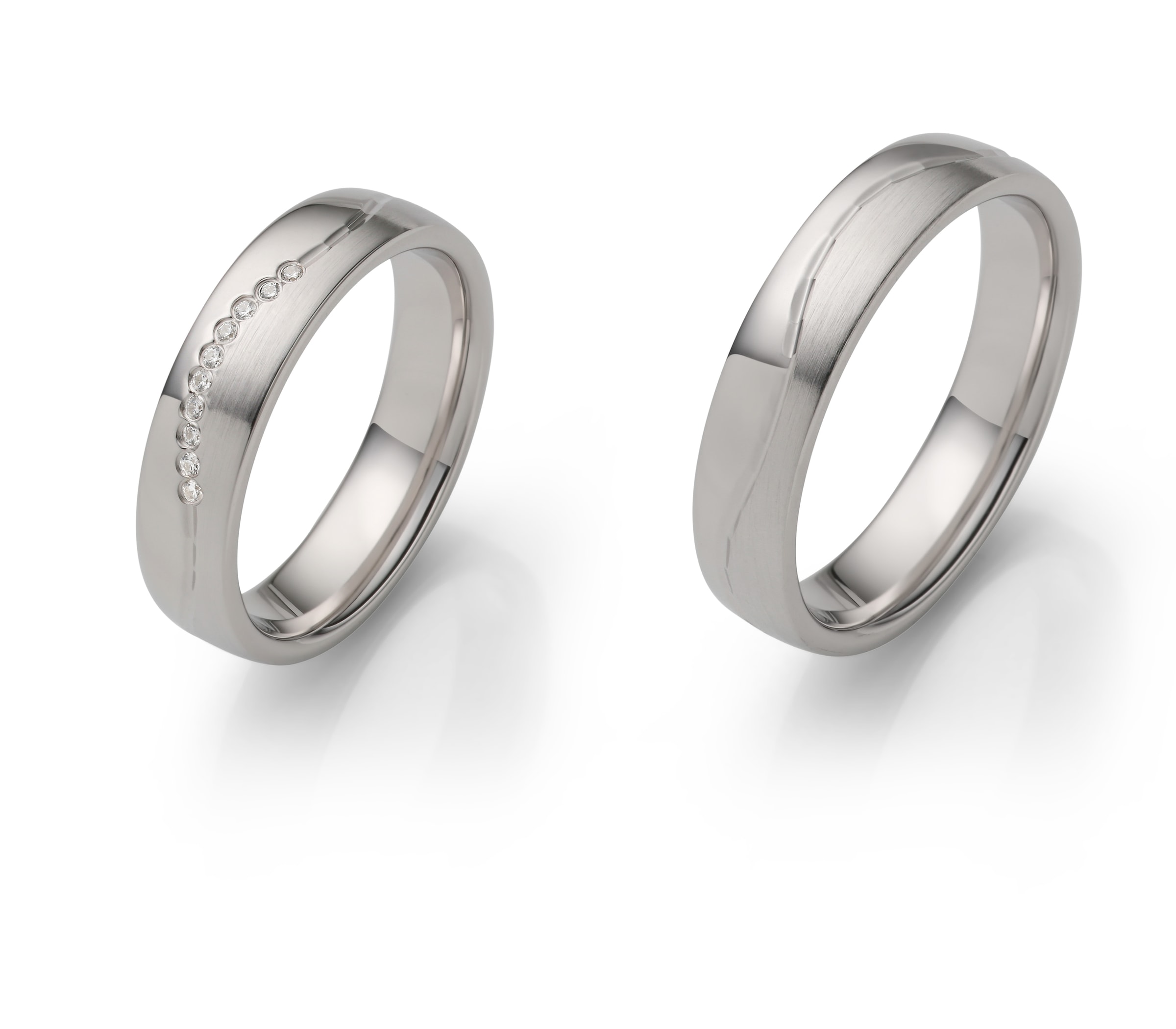 Firetti Trauring »Schmuck Geschenk Silber 925 Hochzeit Ehering Partnerring "LIEBE"«, Made in Germany - wahlweise mit oder ohne Zirkonia