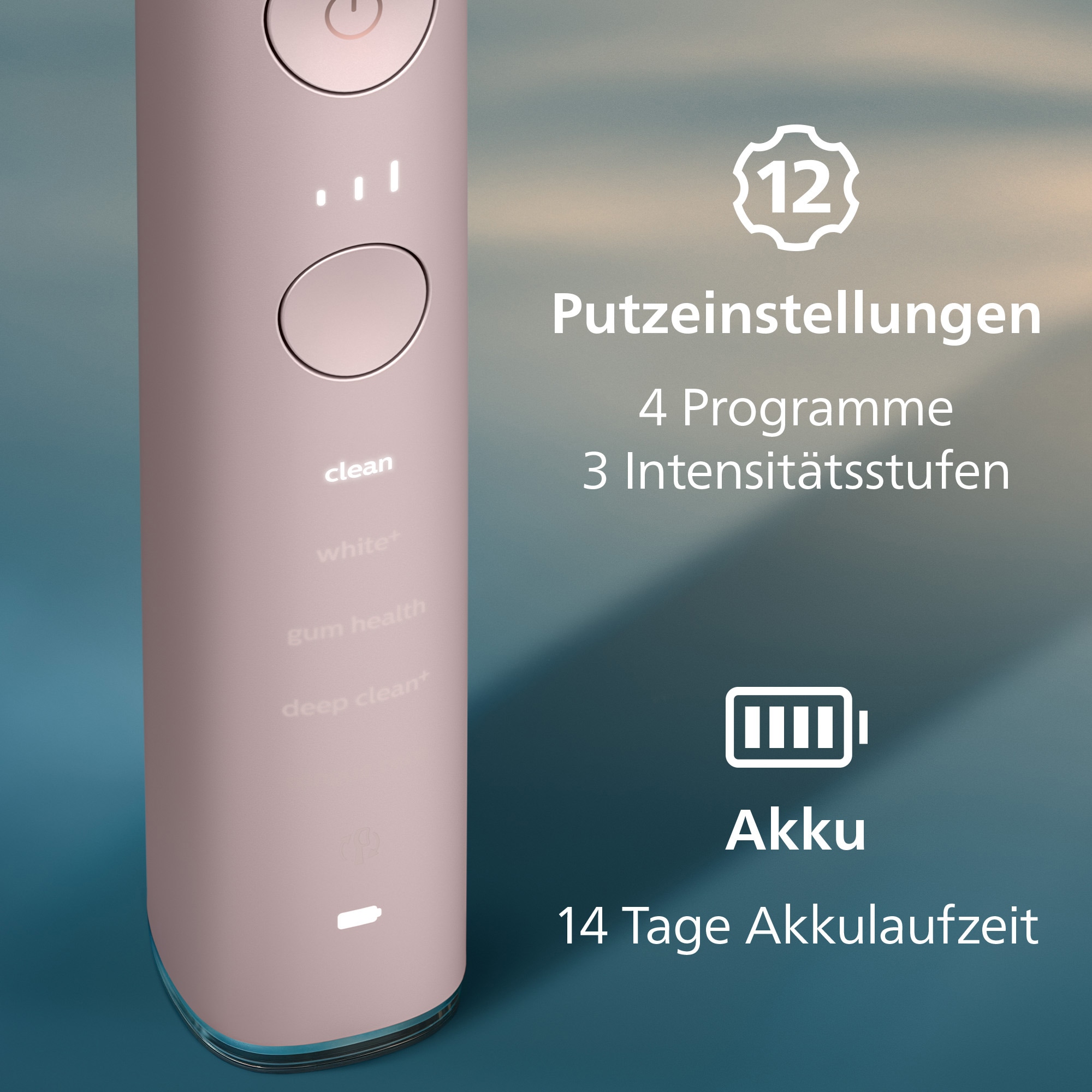 Philips Sonicare Elektrische Zahnbürste »DiamondClean 9000 Special Edition HX9911« 1 Stk. Aufsteckbürsten mit integriertem Drucksensor, 4 Putzprogramme und 3 Intensitätsstufen