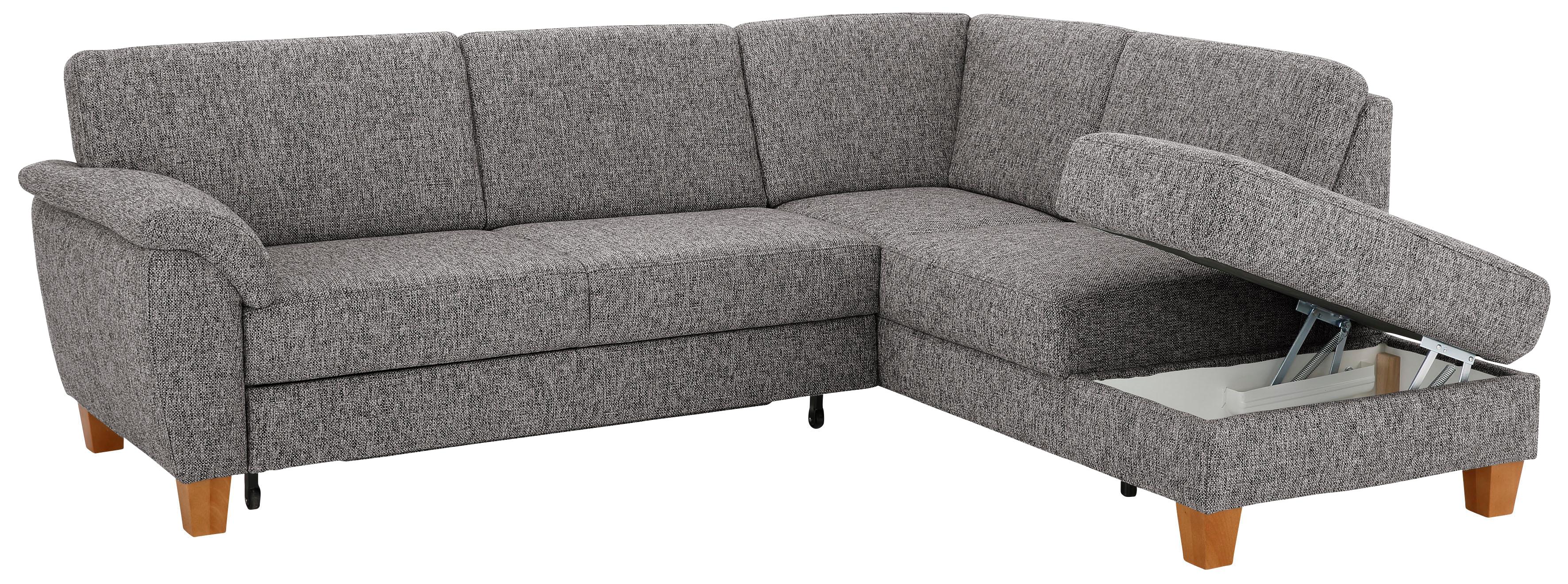 Thumbnail - Home affaire Ecksofa "Alta L-Form", mit Federkern und Kontrastnaht, Füße Buche eichefarben