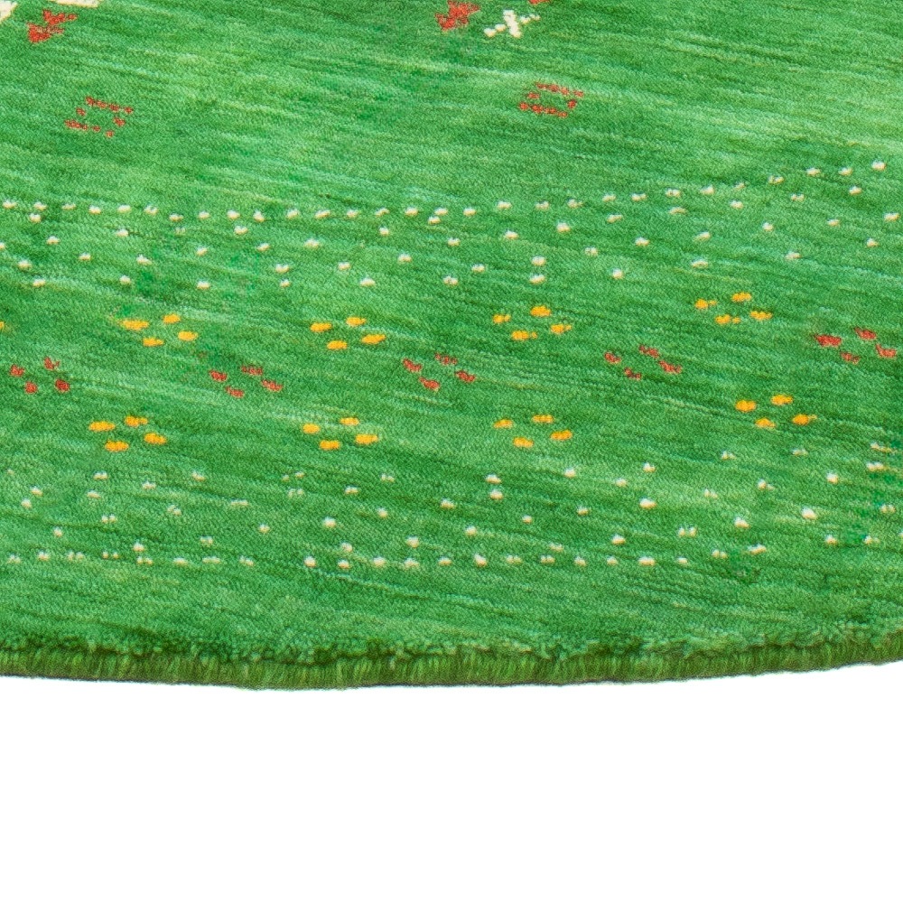 morgenland Wollteppich »LuxeWeave - Gabbeh Teppich - Loribaft Softy«, rund, 1,2 mm Höhe, Sehr weicher Flor