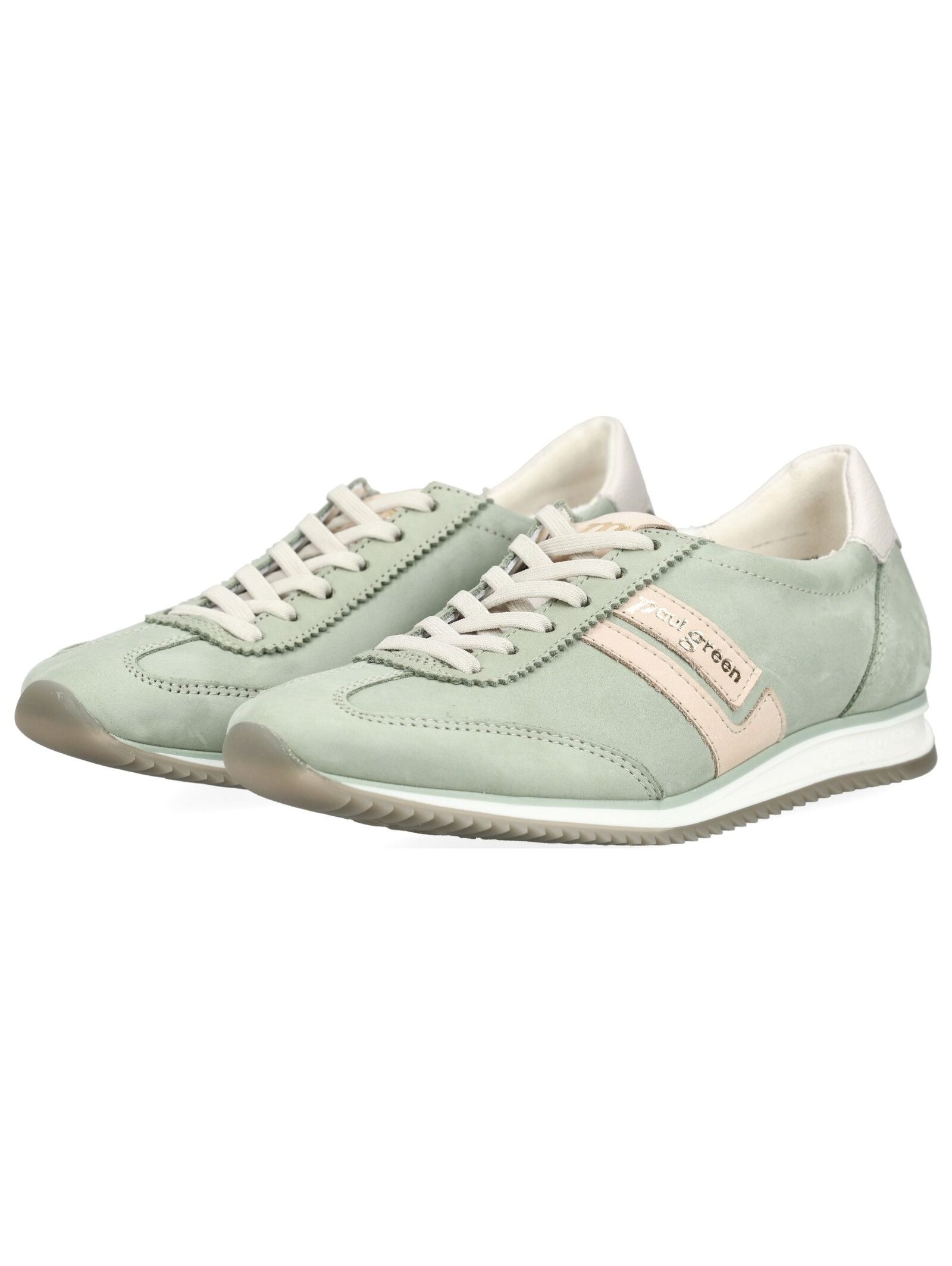 Paul Green Damensneaker aus Nubukleder Grün 43 3