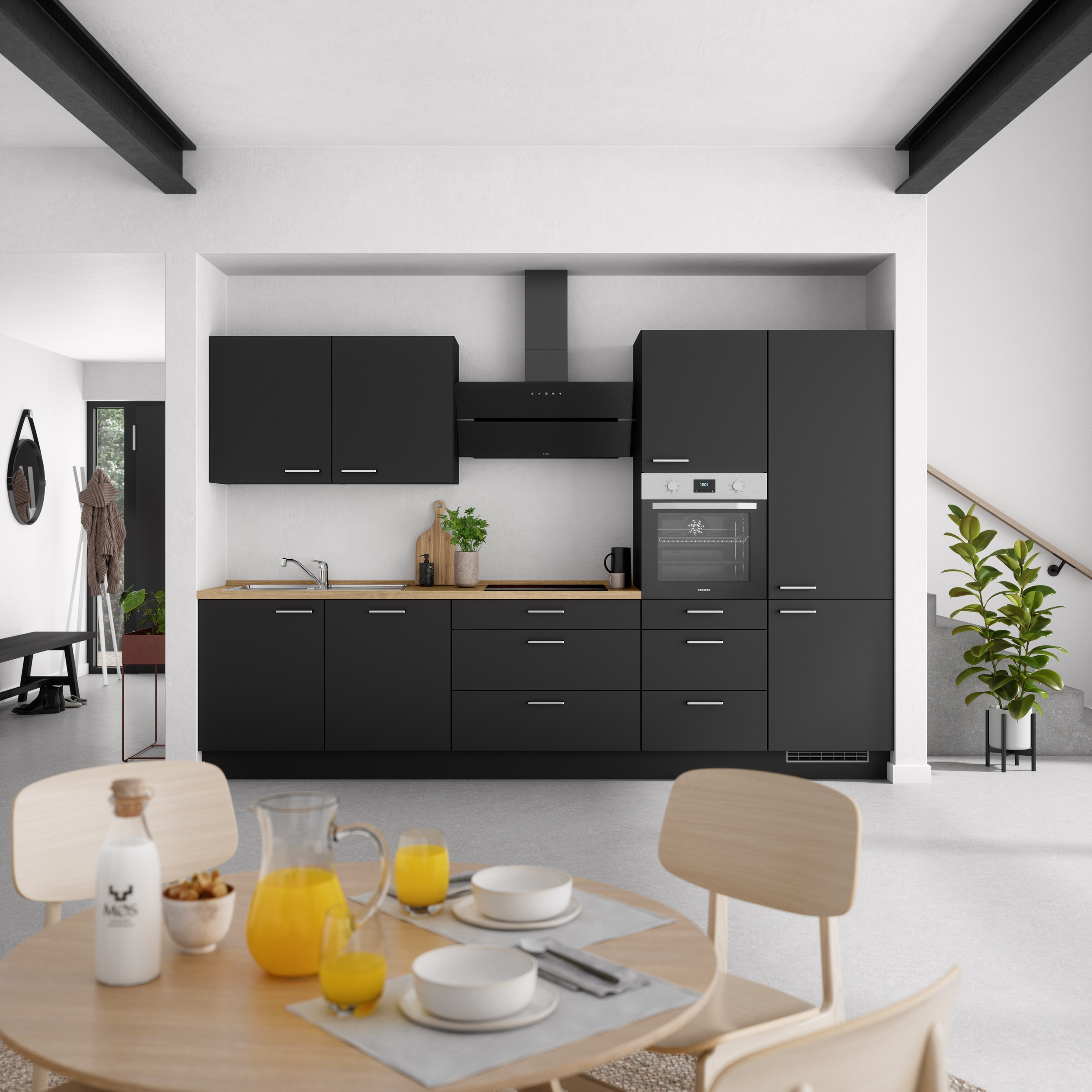 nobilia Küchenzeile ""Touch II"" vormontiert, Ausrichtung wählbar, Breite 3 günstig online kaufen