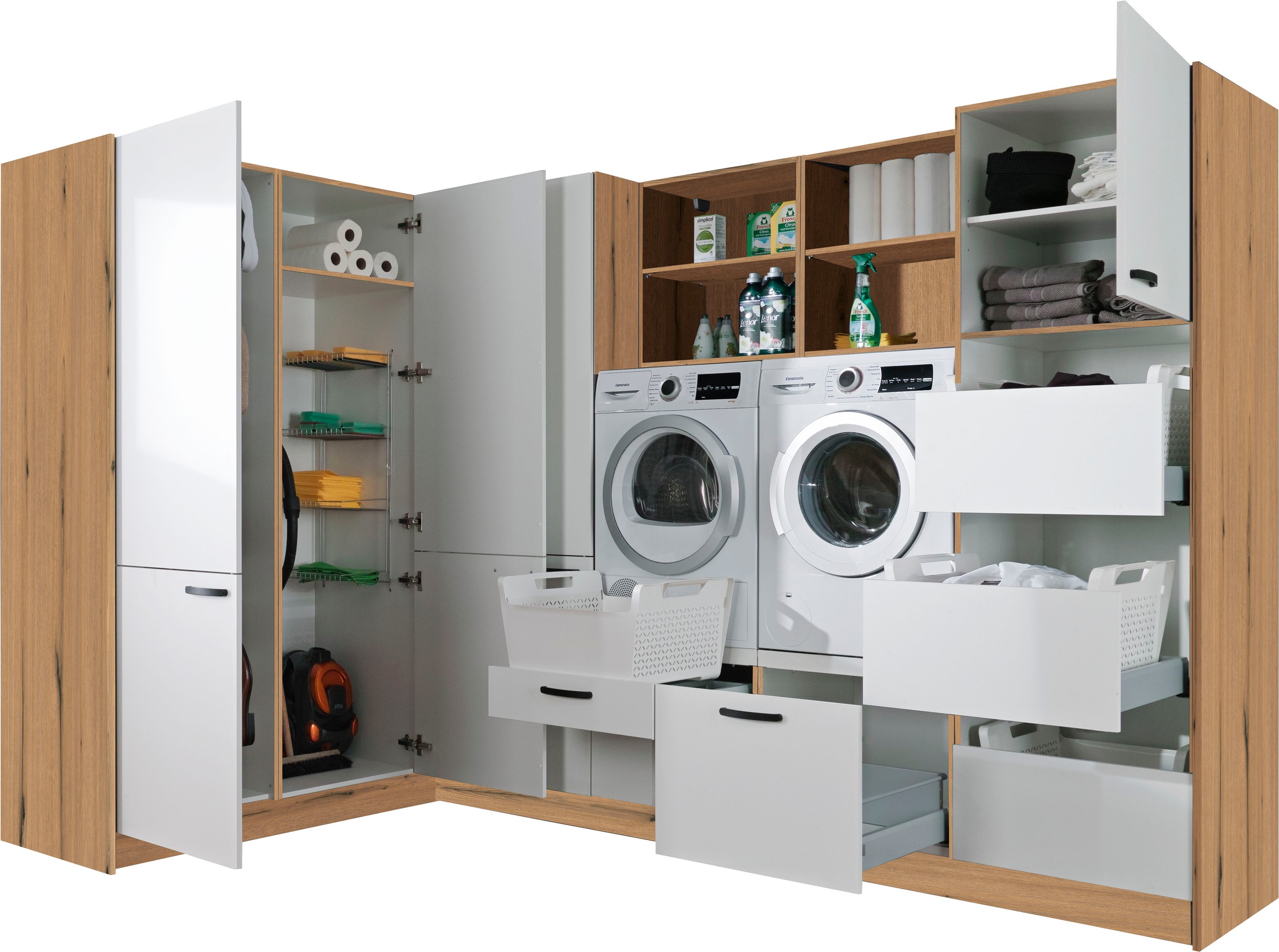 Thumbnail - Express Küchen Schrank-Set "Arta" Komplett-Set, ohne Geräte, vormontiert, Soft-Close-Funktion, Stellbreite 310x190 cm, 1...