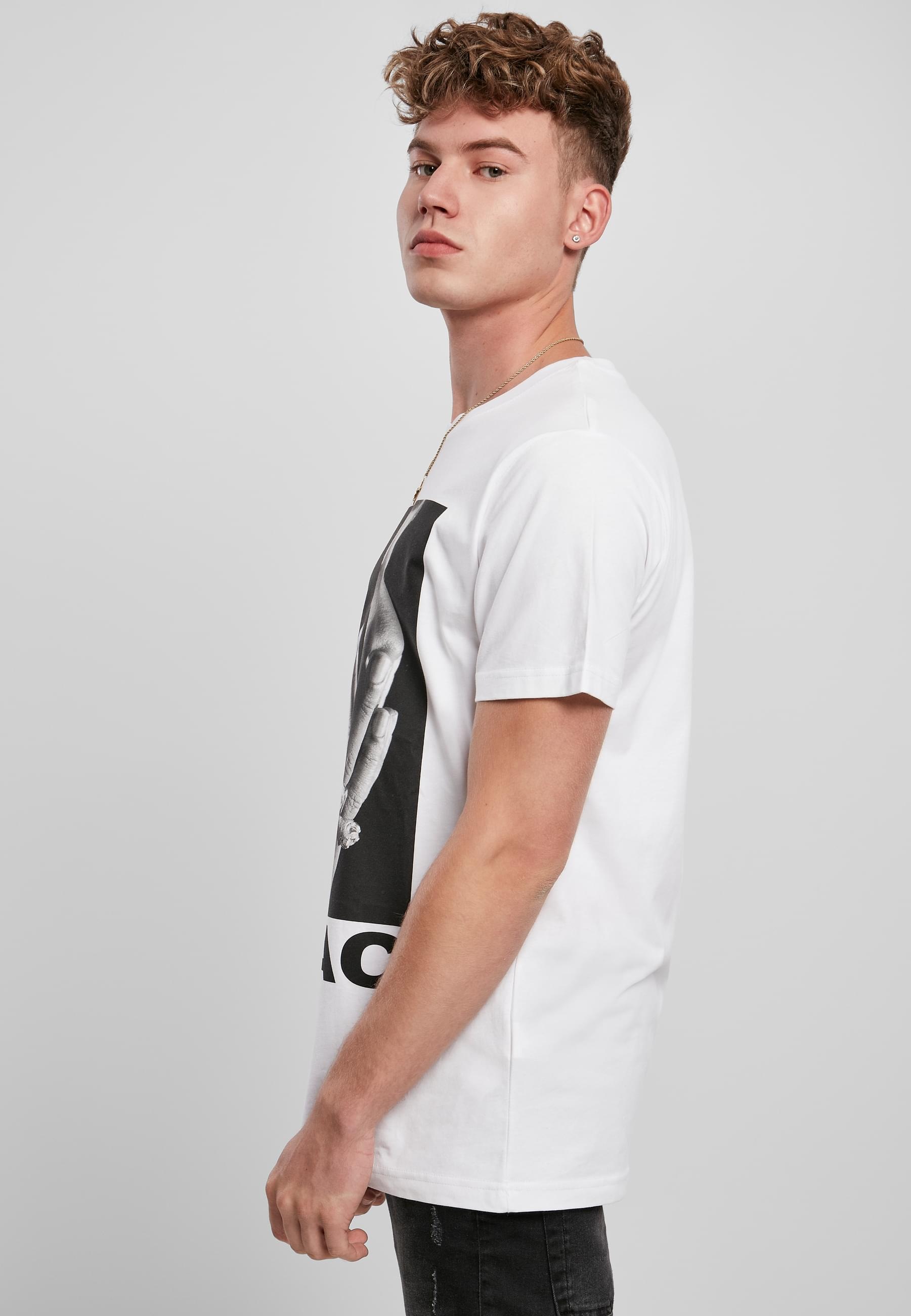 MisterTee T-Shirt »MisterTee Herren Tupac Profile Tee«, (1 tlg.)