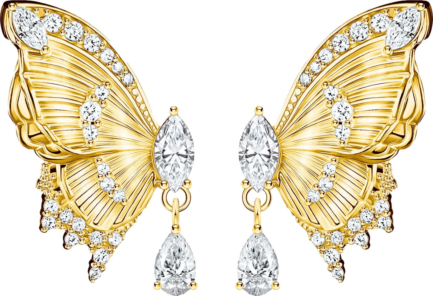 THOMAS SABO Paar Ohrstecker »Butterfly Paradise Ohrstecker im Schmetterling-Design«, mit Zirkonia (synth.)
