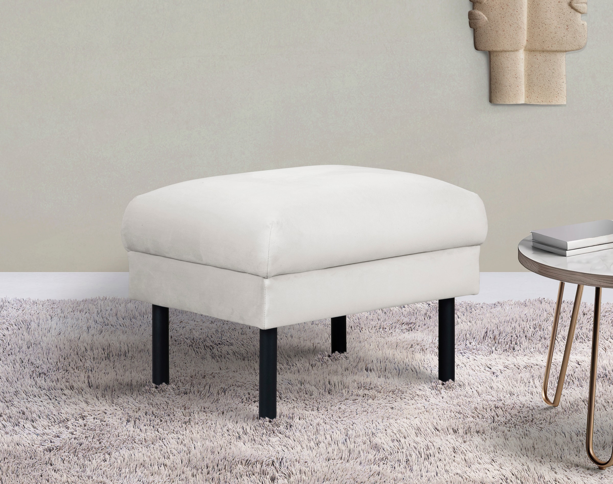 Home affaire Hocker "Lillibeth Polsterhocker, Sitzhocker, Maße B/T/H: 64/50 günstig online kaufen