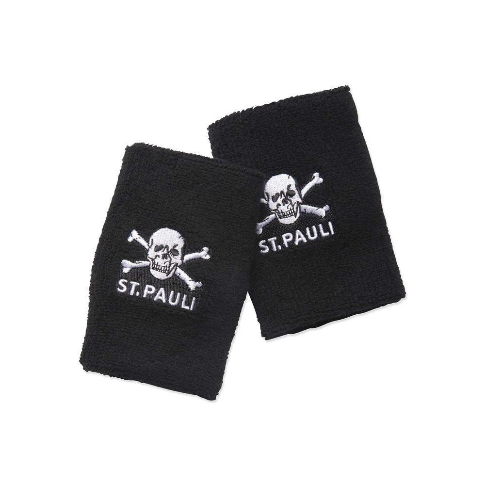 FC ST. PAULI Schweißband "FC St. Pauli Schweißbänder FC St. Pauli Totenkopf"schwarz, Schweißbänder