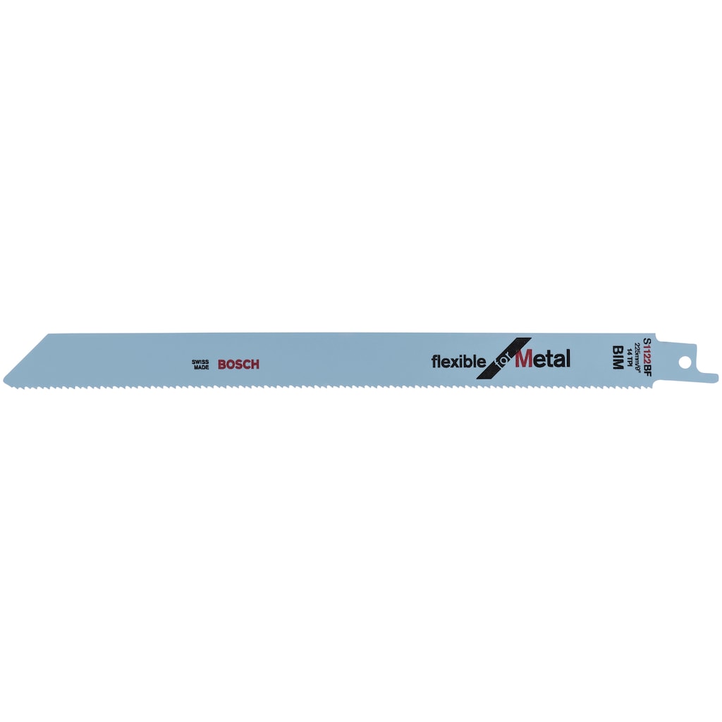 Bosch Professional Säbelsägeblatt »S 1122 BF Flexible für Metall«, (100 St.), Flexible for Metal