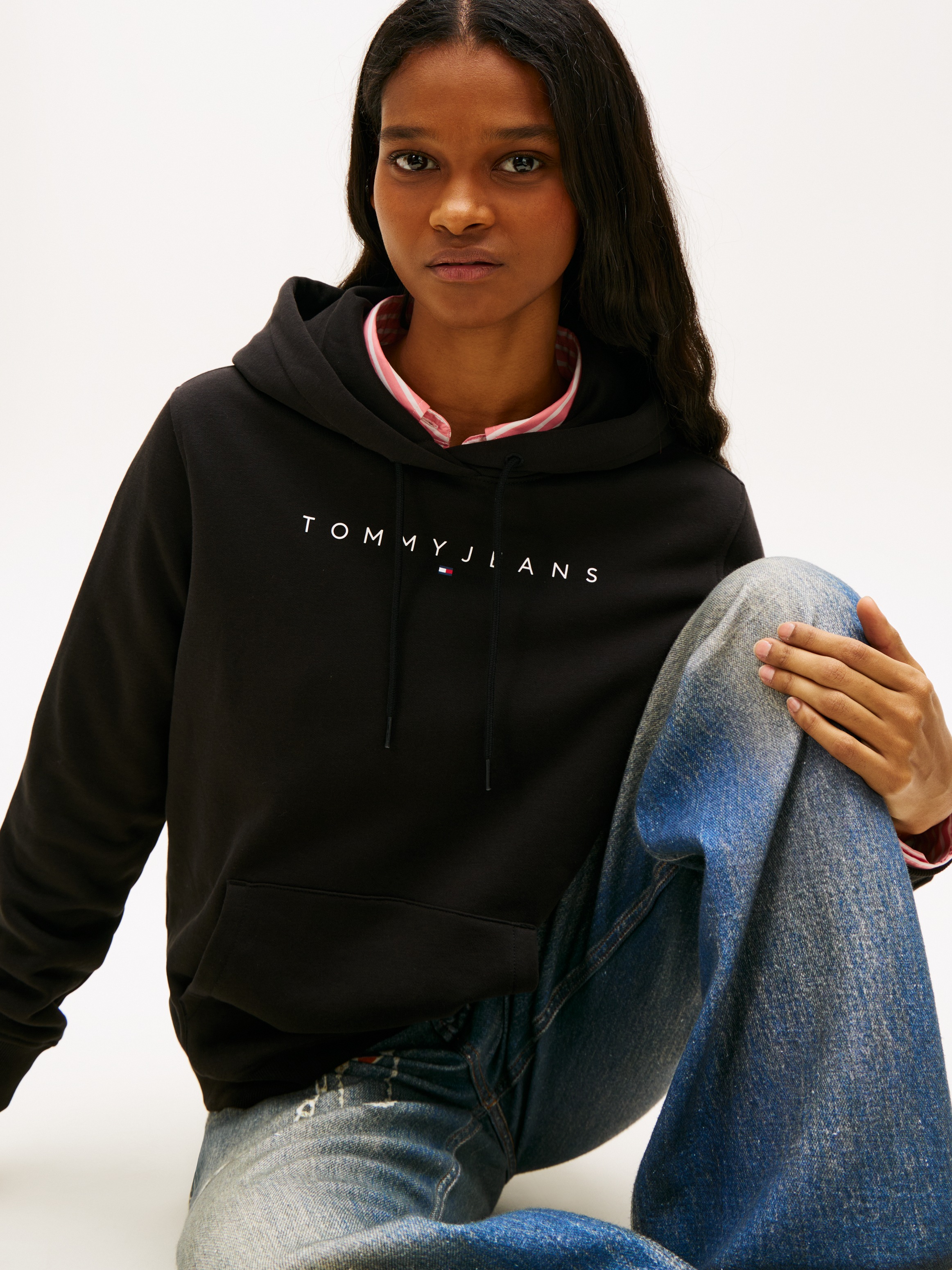Thumbnail - Tommy Jeans "TJW REG LINEAR HOODIE", mit Logoschriftzug