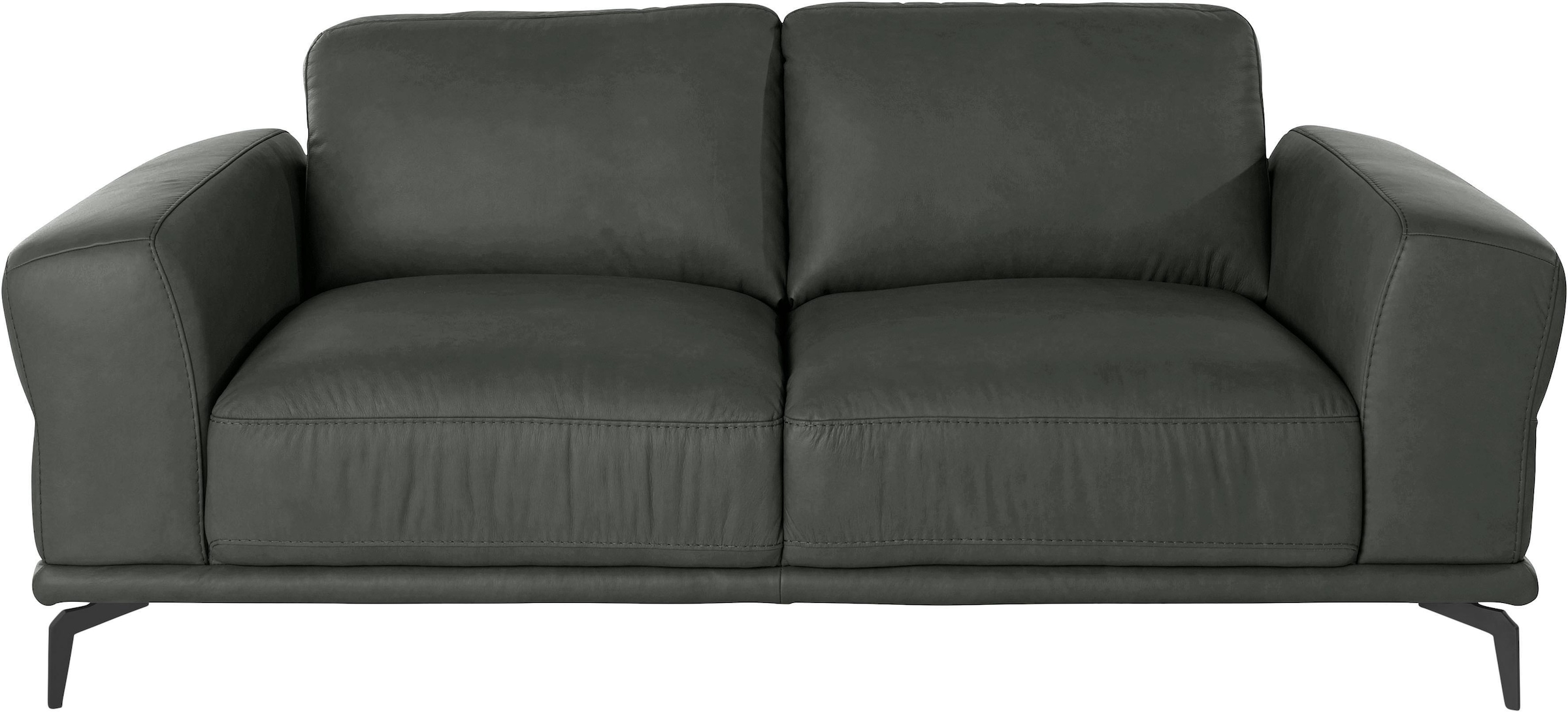 W.SCHILLIG 2-Sitzer »montanaa«, mit Metallfüßen in Schwarz pulverbeschichtet, Breite 192 cm