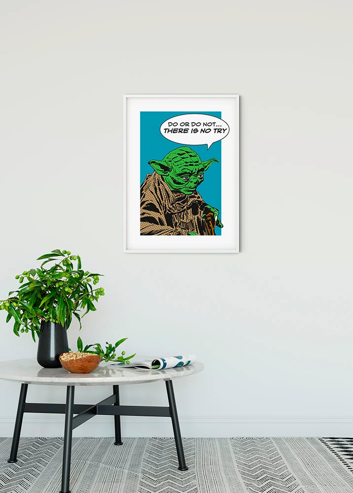 Komar Bild »Star Wars Classic Comic Quote Yoda«, Star Wars, (1 St.), Wandbild zur Dekoration im Kinderzimmer - ohne Rahmen
