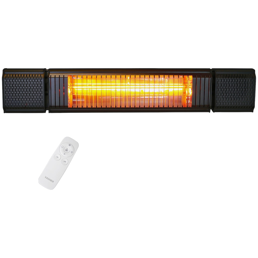 Vasner Heizstrahler »Bluetooth, schwarz, Appino BEATZZ«, 2000 W, Wand / Decke mit Musik & LED