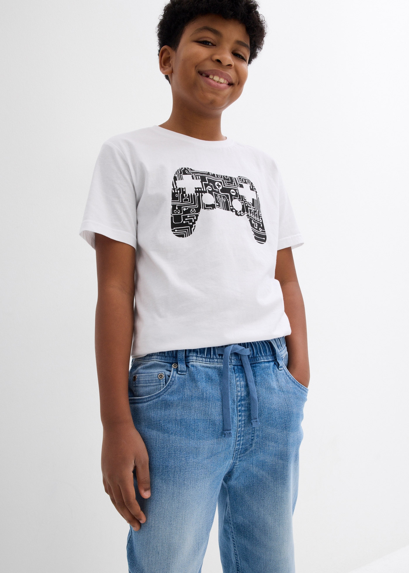 bonprix Bermudas »Schlupf-Jeans-Longbermuda, Slim Fit«  Schlupf-Jeans-Longbermuda, Slim Fit