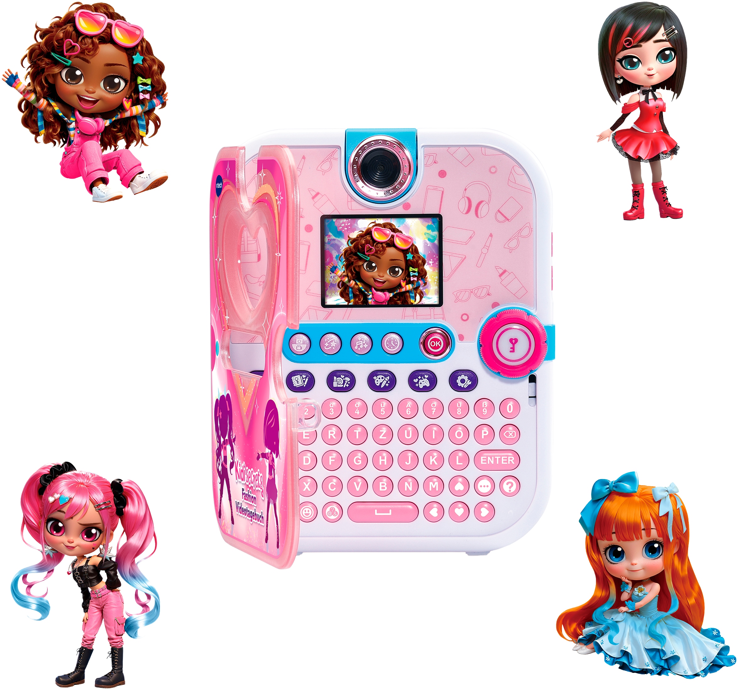 Vtech® Elektronisches Tagebuch »KidiSecrets Fashion Videotagebuch« mit Gesichtserkennung und einen 4-stelligen Zahlencode