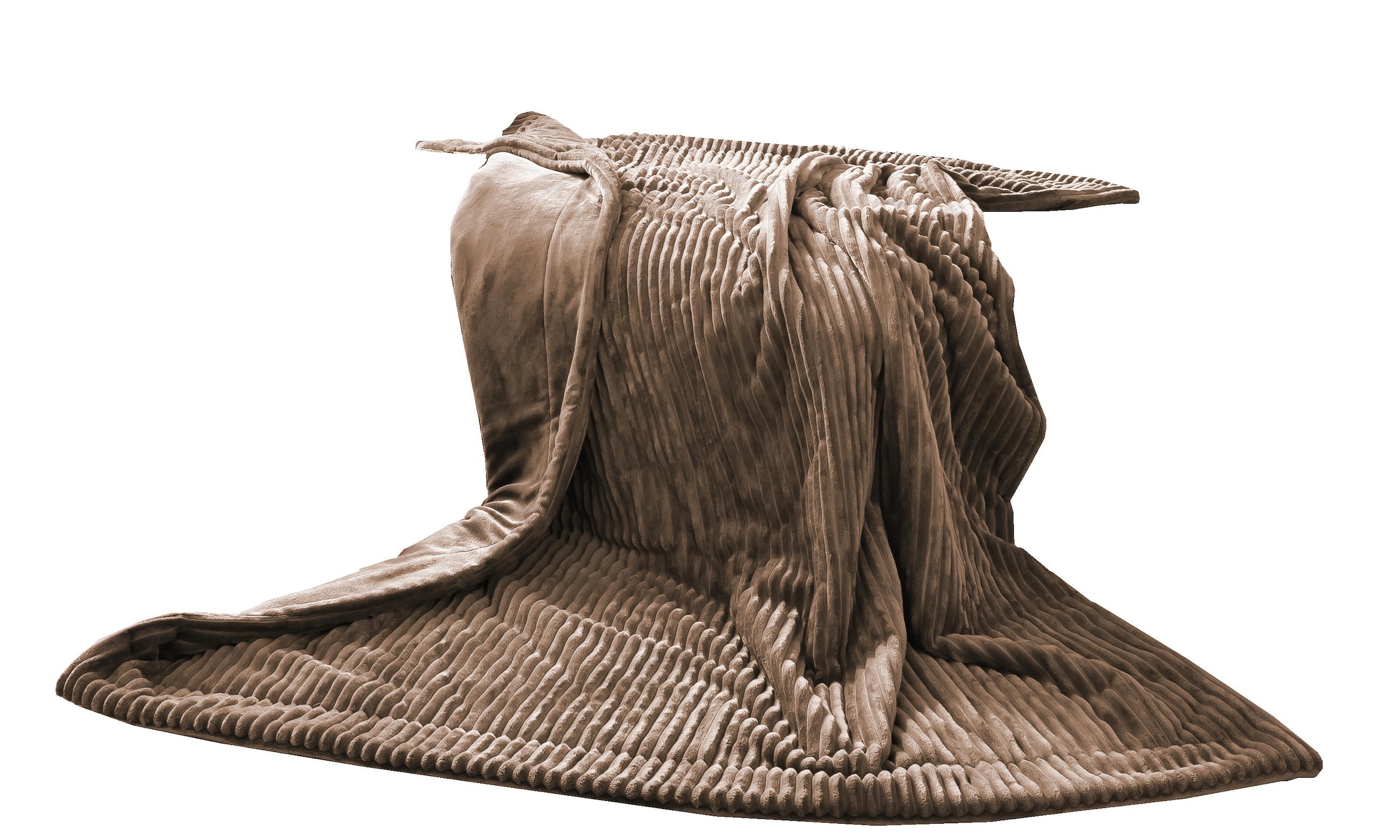 Gözze Wohndecke »Cordoptik« mit Glanzeffekt, Kuscheldecke