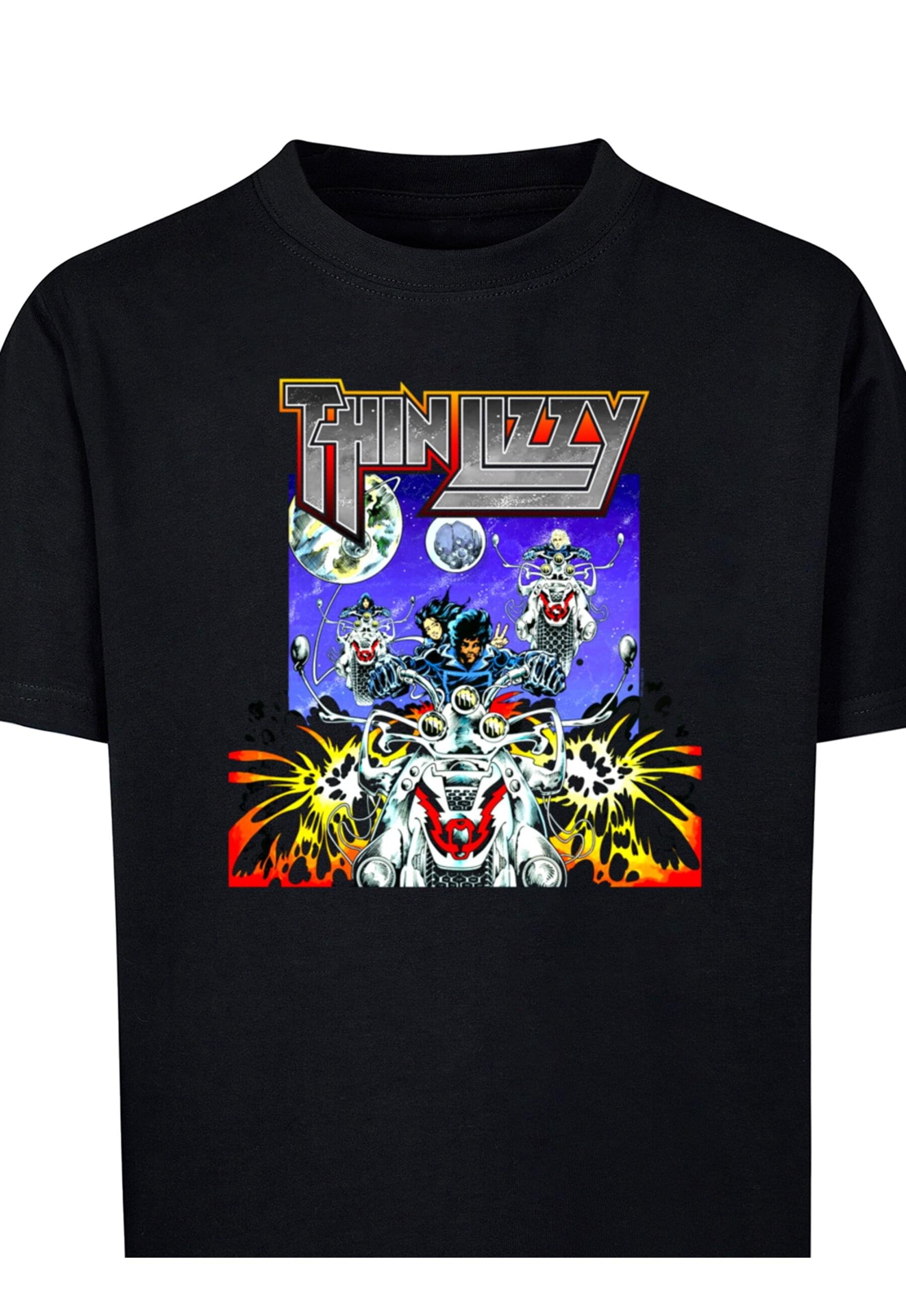 Merchcode T-Shirt »Merchcode Herren Kids Thin Lizzy - The Rocker Basic T-Shirt«, (1 tlg.)