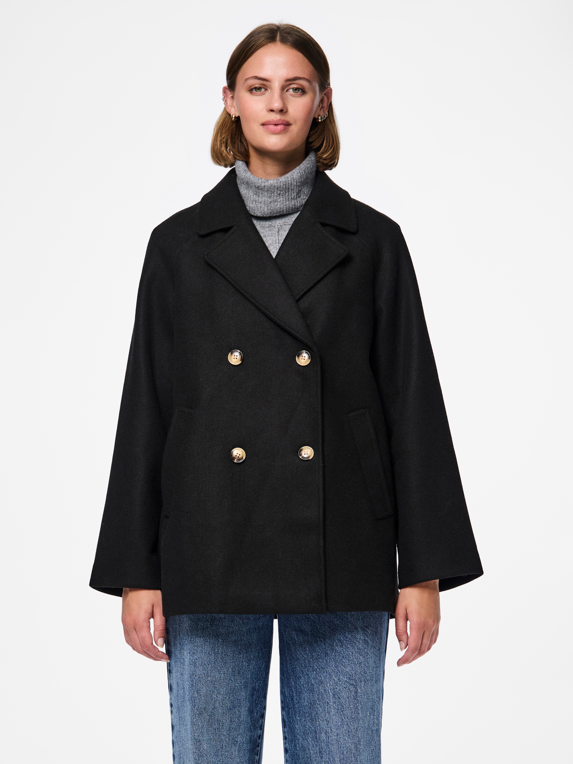 pieces Kurzmantel "PCMARBEL COAT NOOS"