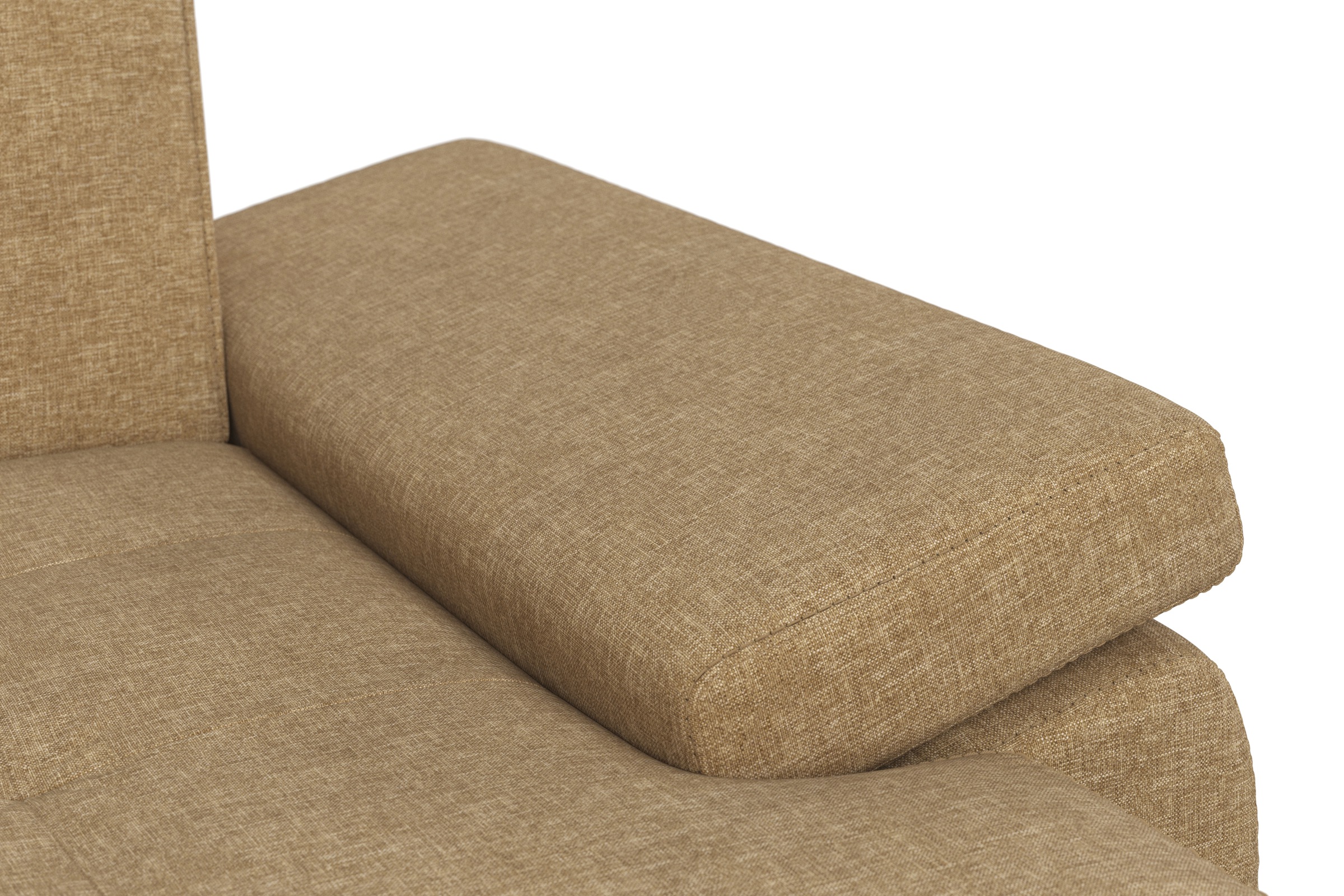 DOMO collection Wohnlandschaft »Capelo, komfortabel, klare Linien zeichnen dieses Design aus, U-Form«, mit Armteilverstellung, wahlweise mit Bettfunktion, Federkern