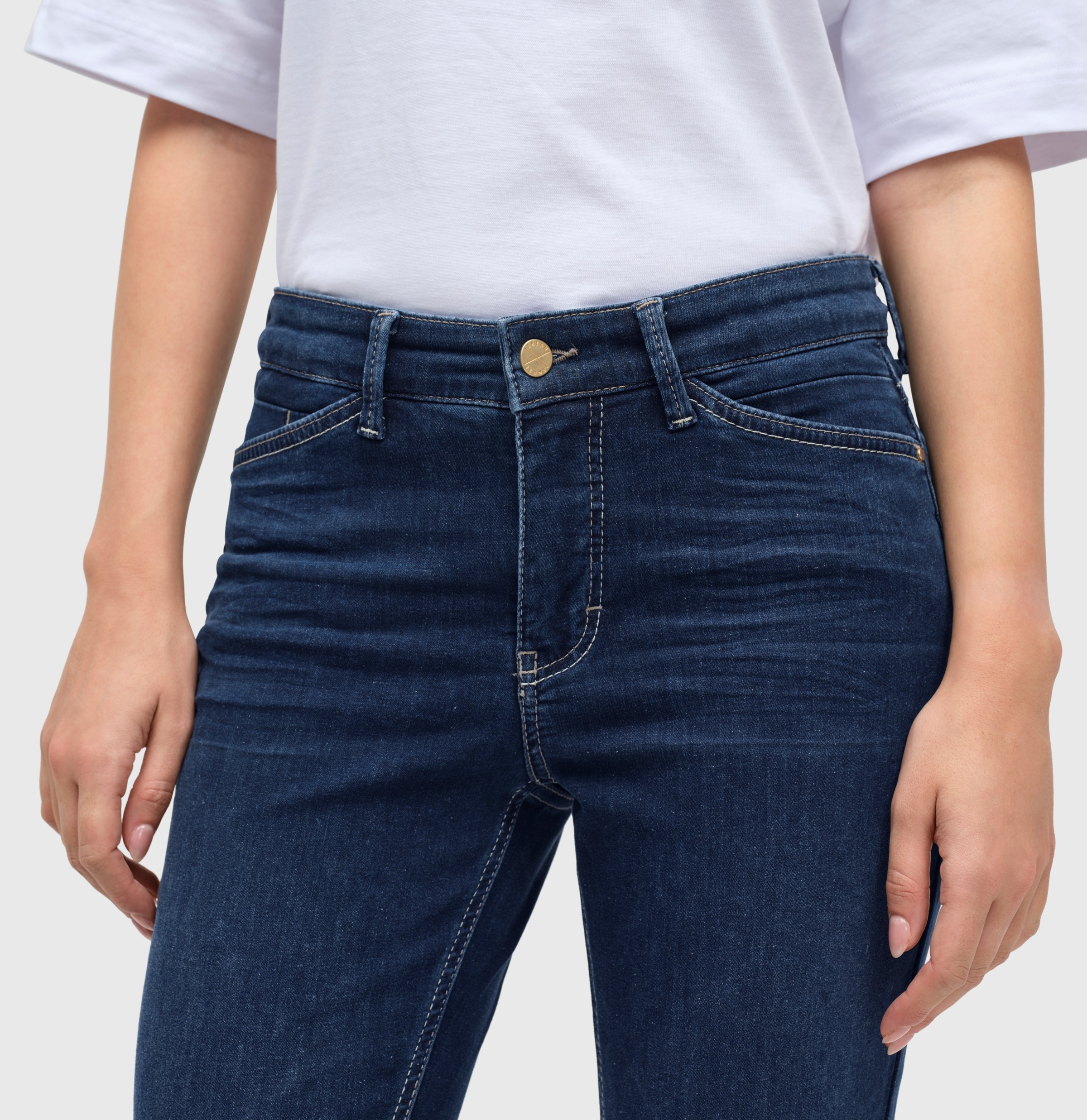 MAC 7/8-Jeans »Dream Chic«, verkürzte Form mit Reißverschluss