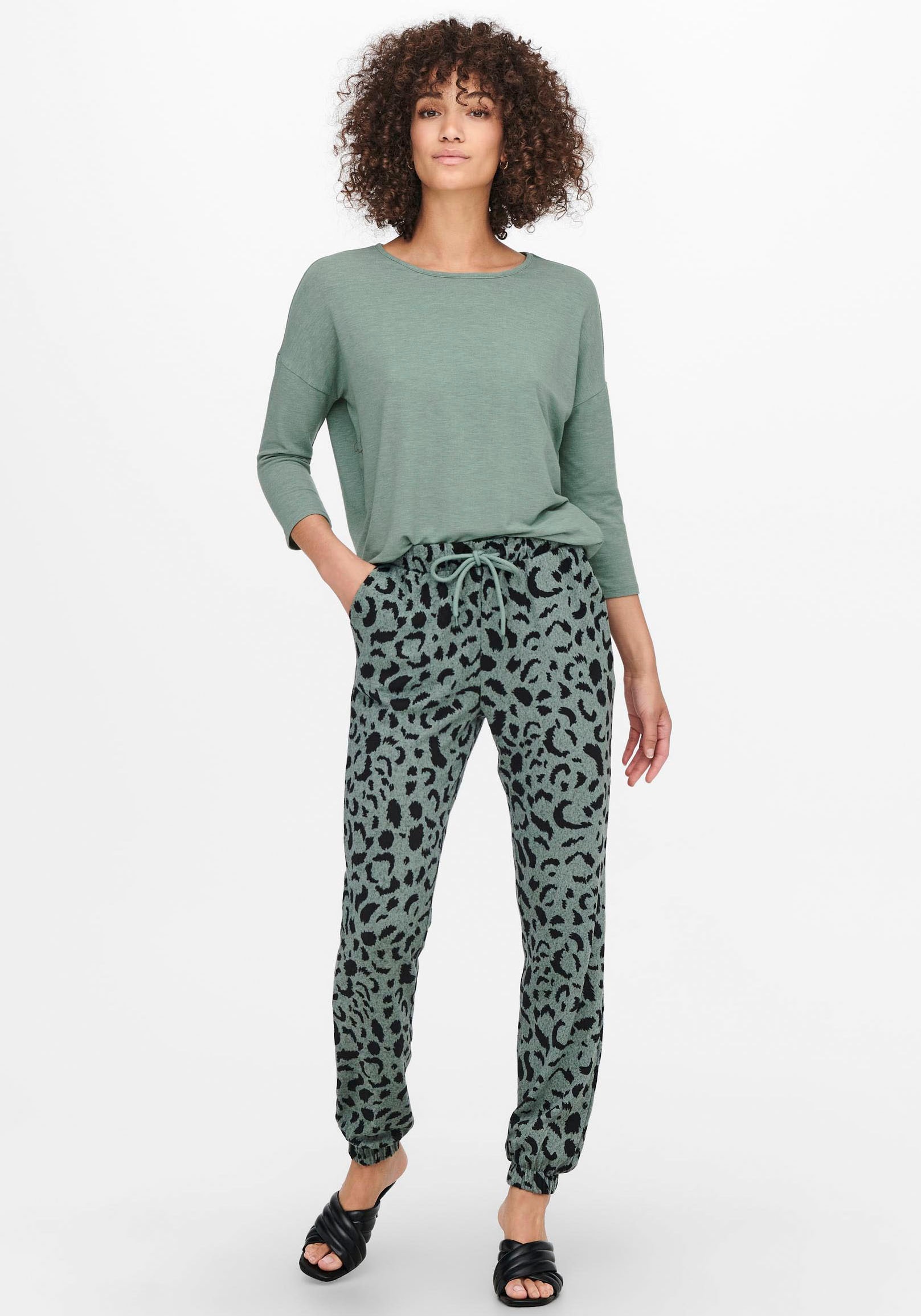 ONLY 3/4-Arm-Shirt »ONLGLAMOUR 3/4 TOP JRS NOOS«, in lässiger Oversize-Form