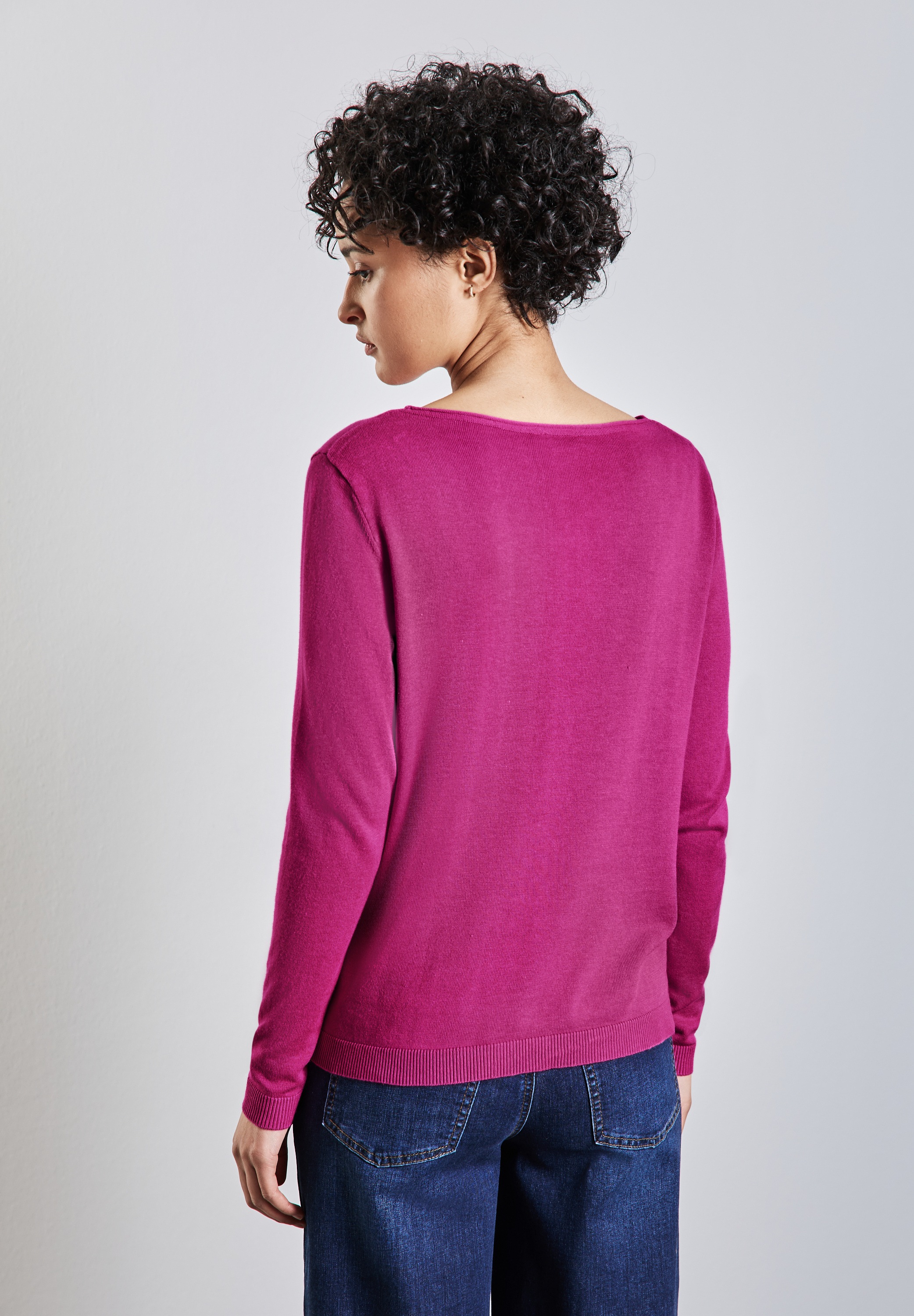 STREET ONE Strickpullover, mit U-Boot-Ausschnitt