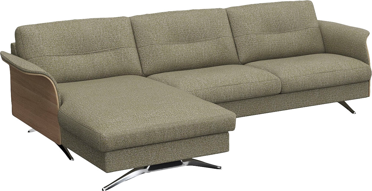 FLEXLUX Ecksofa »Glow bequem und komfortabel durch hochwertigen Sitzaufbau, L-Form«, Modernes skandinavisches Design