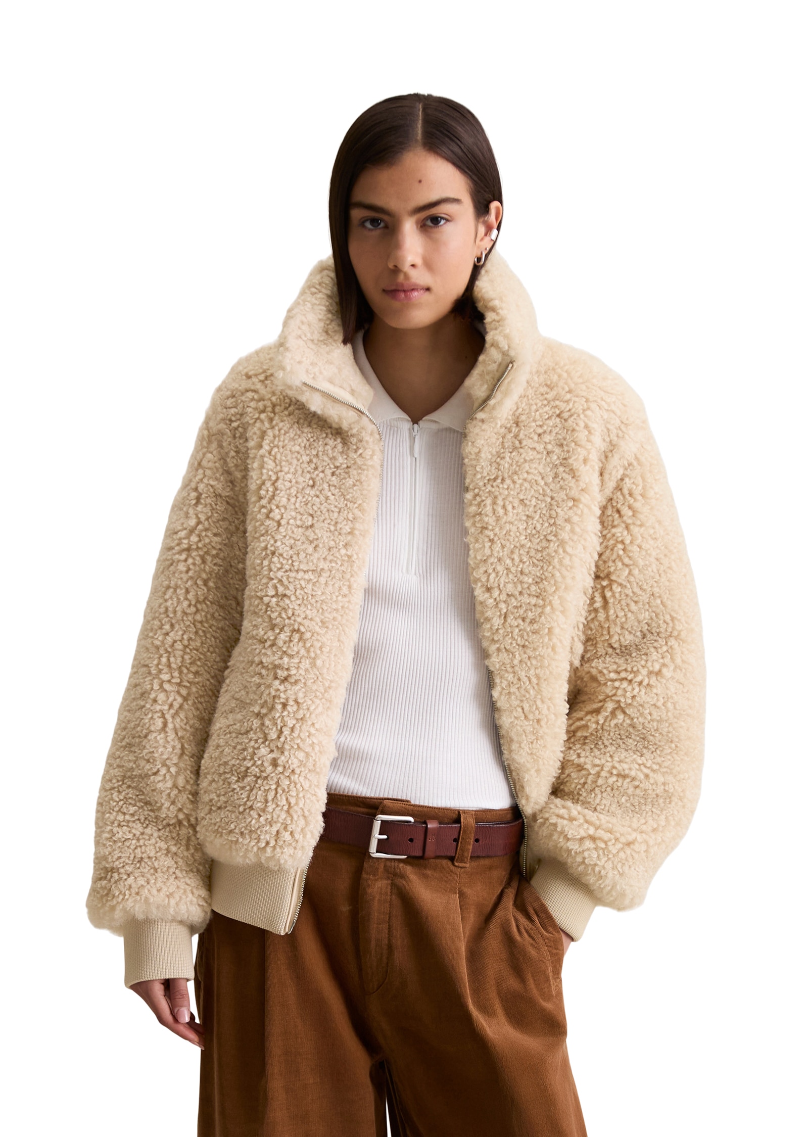 Marc OPolo DENIM Blouson, Stehkragen, Teddy-Blouson regular fit günstig online kaufen