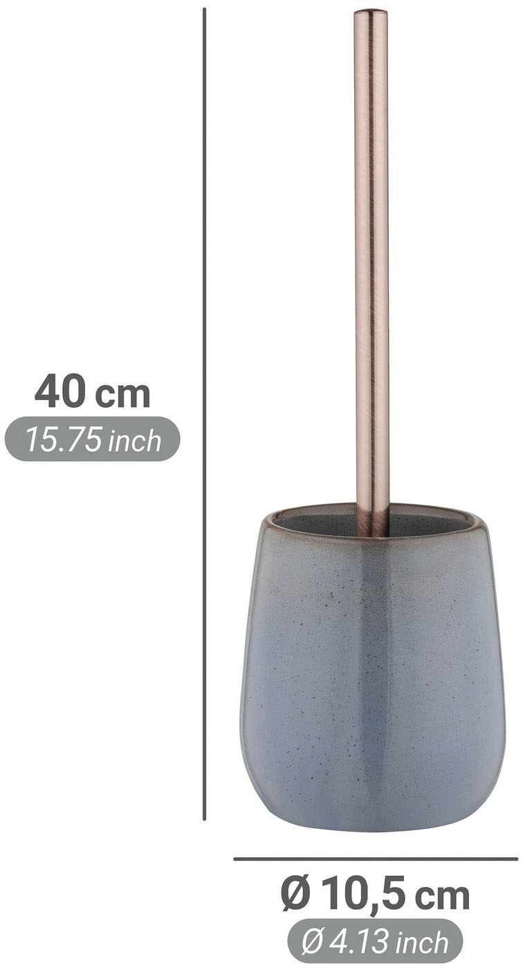 WENKO WC-Garnitur »Sirmione« aus Edelstahl | Keramik | Kunststoff