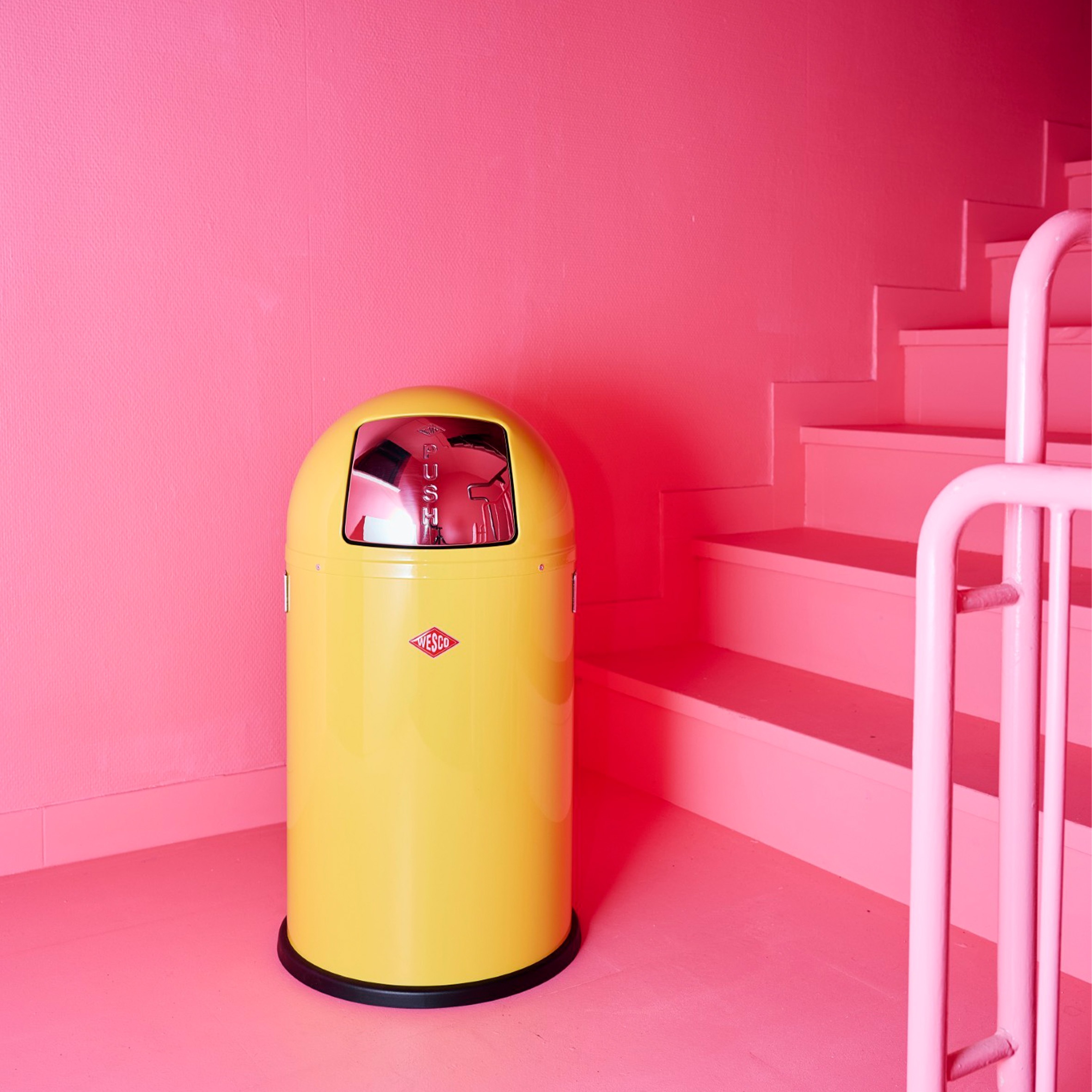 WESCO Mülleimer "Pushboy" 1 Behälter Abfallsammler, 50 Liter günstig online kaufen