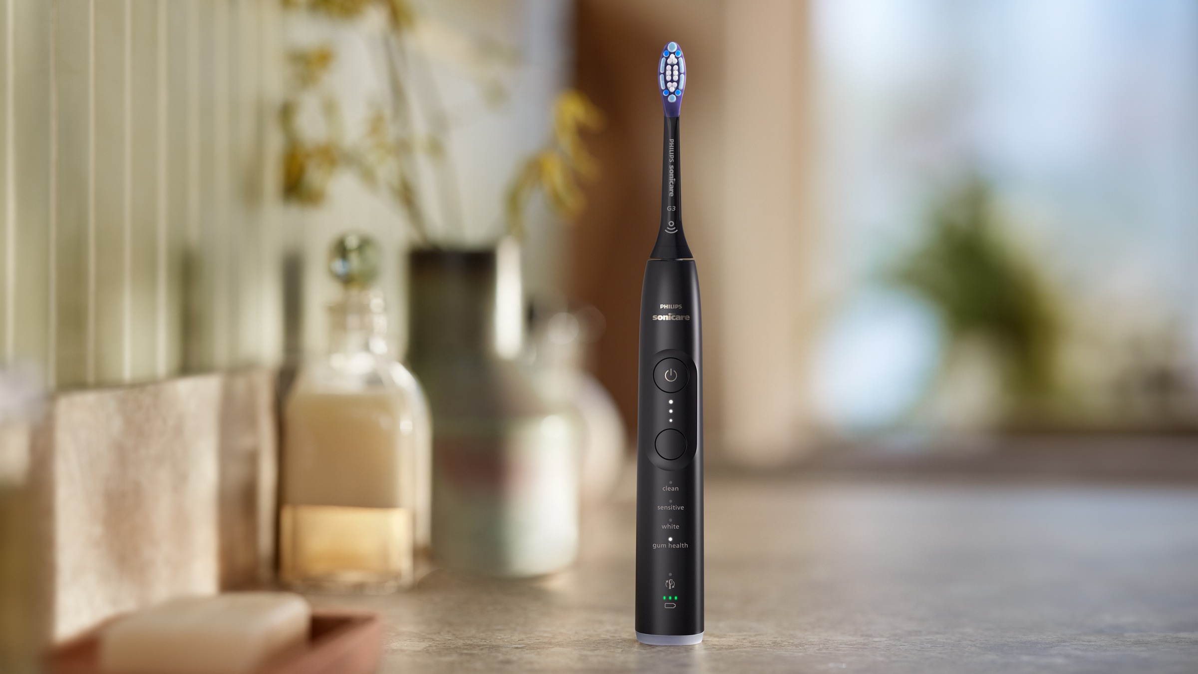 Philips Sonicare Elektrische Zahnbürste »Series 7100 HX7421/01«, 1 St. Aufsteckbürsten, mit visueller Andruckkontrolle, 7 Putzeinstellungen, inkl. Reiseetui